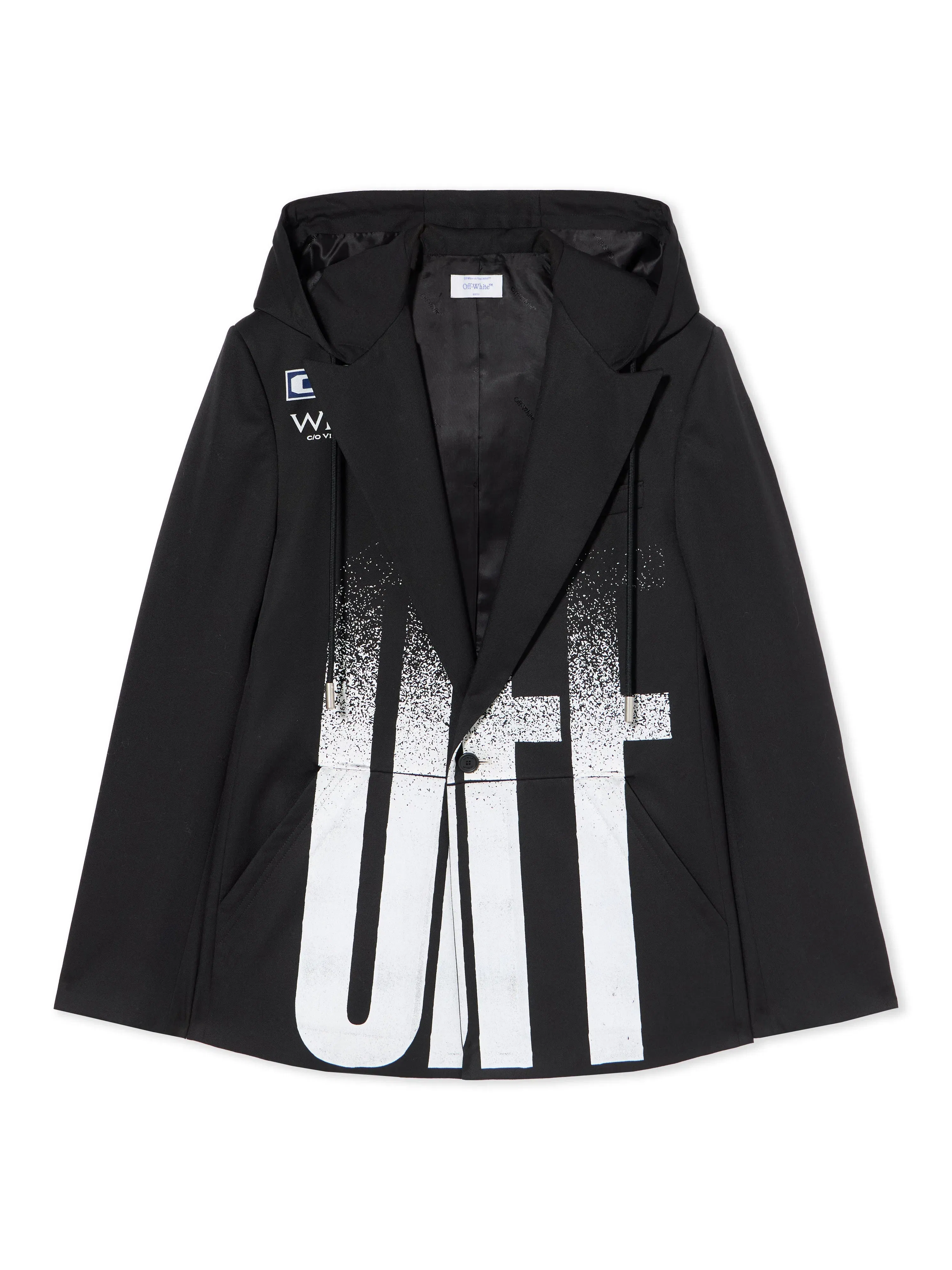 Off White Big Off Gradient Wool Hood