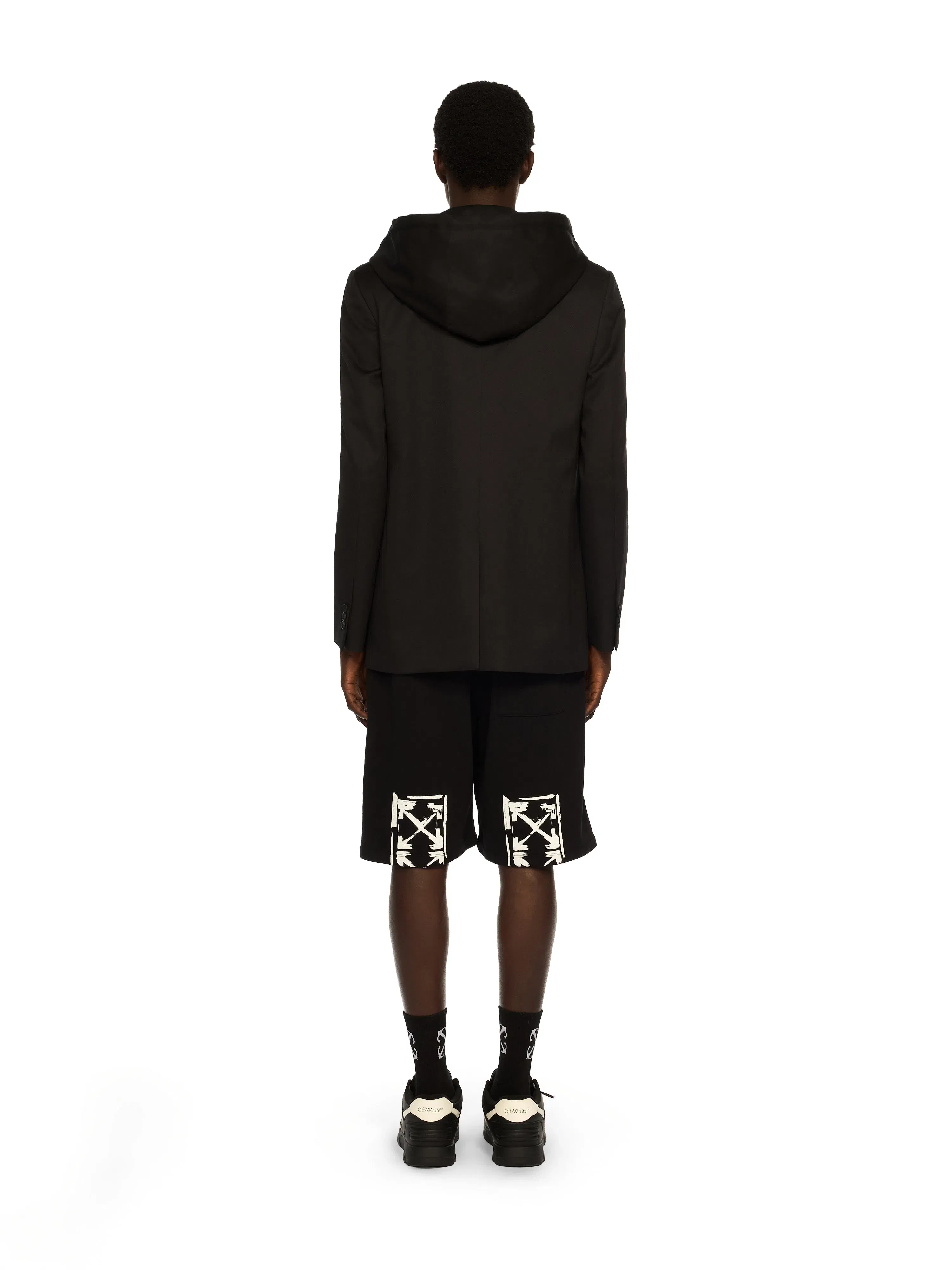 Off White Big Off Gradient Wool Hood