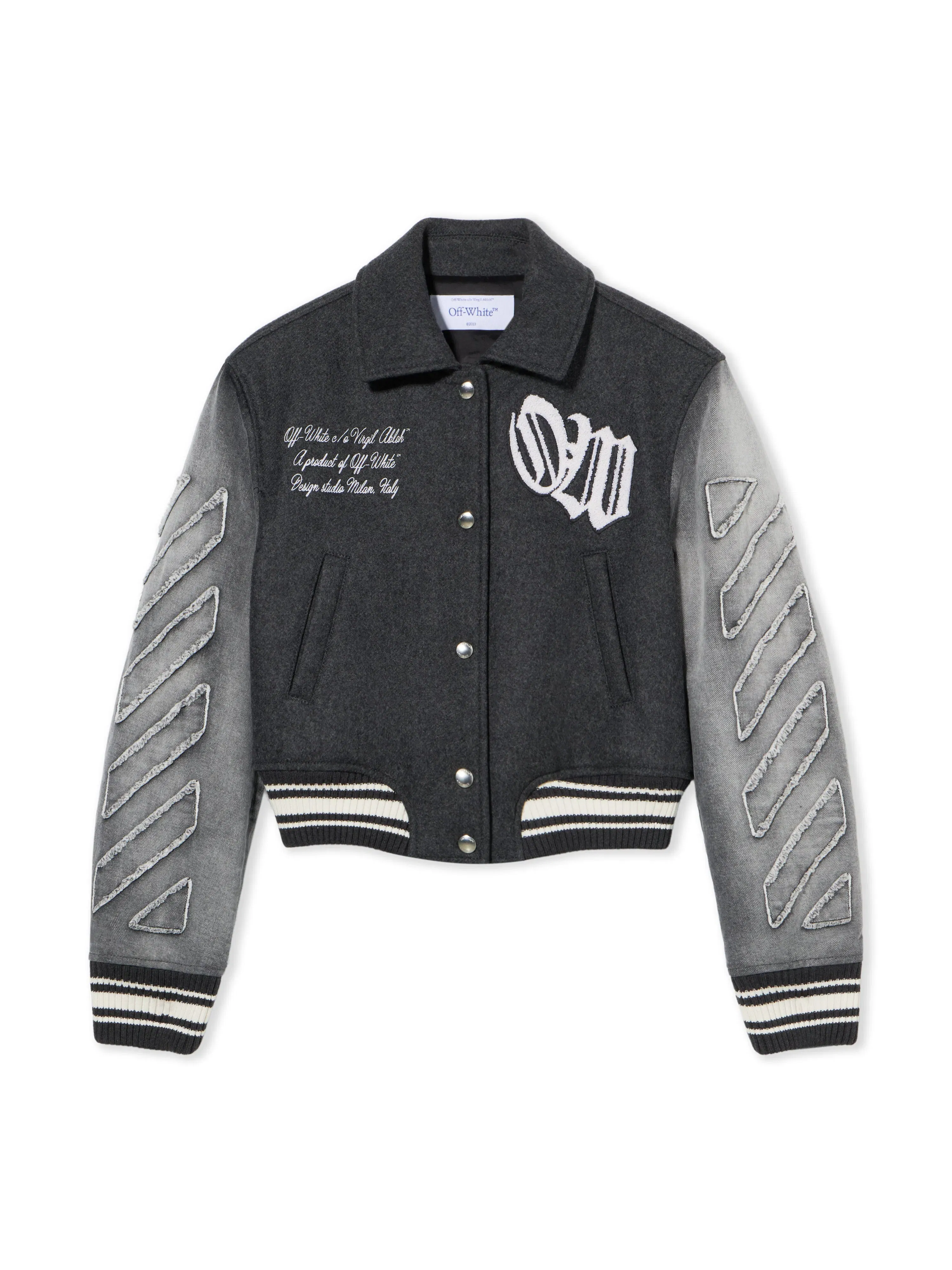 Off White Gothic Class Varsity