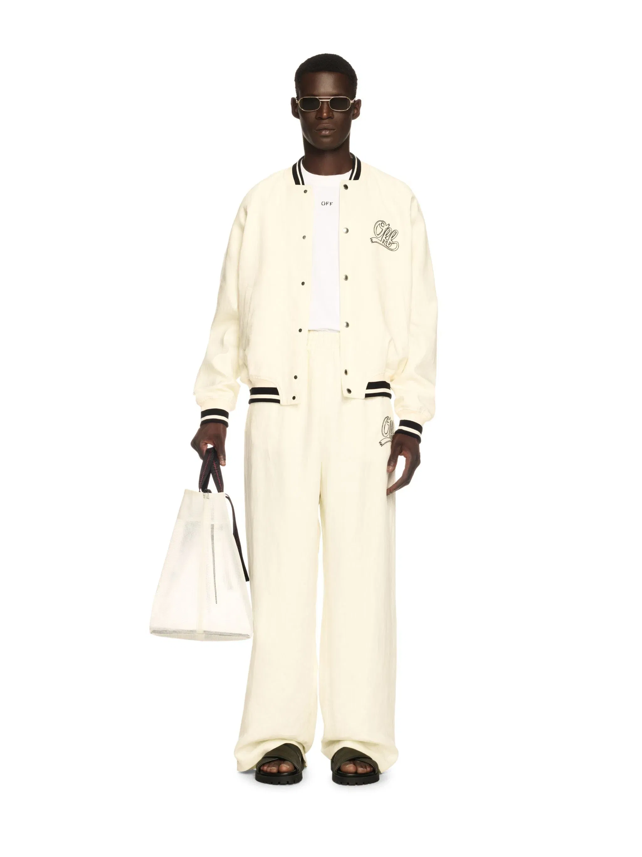 Off White Off Italic Linen Souvenir Var