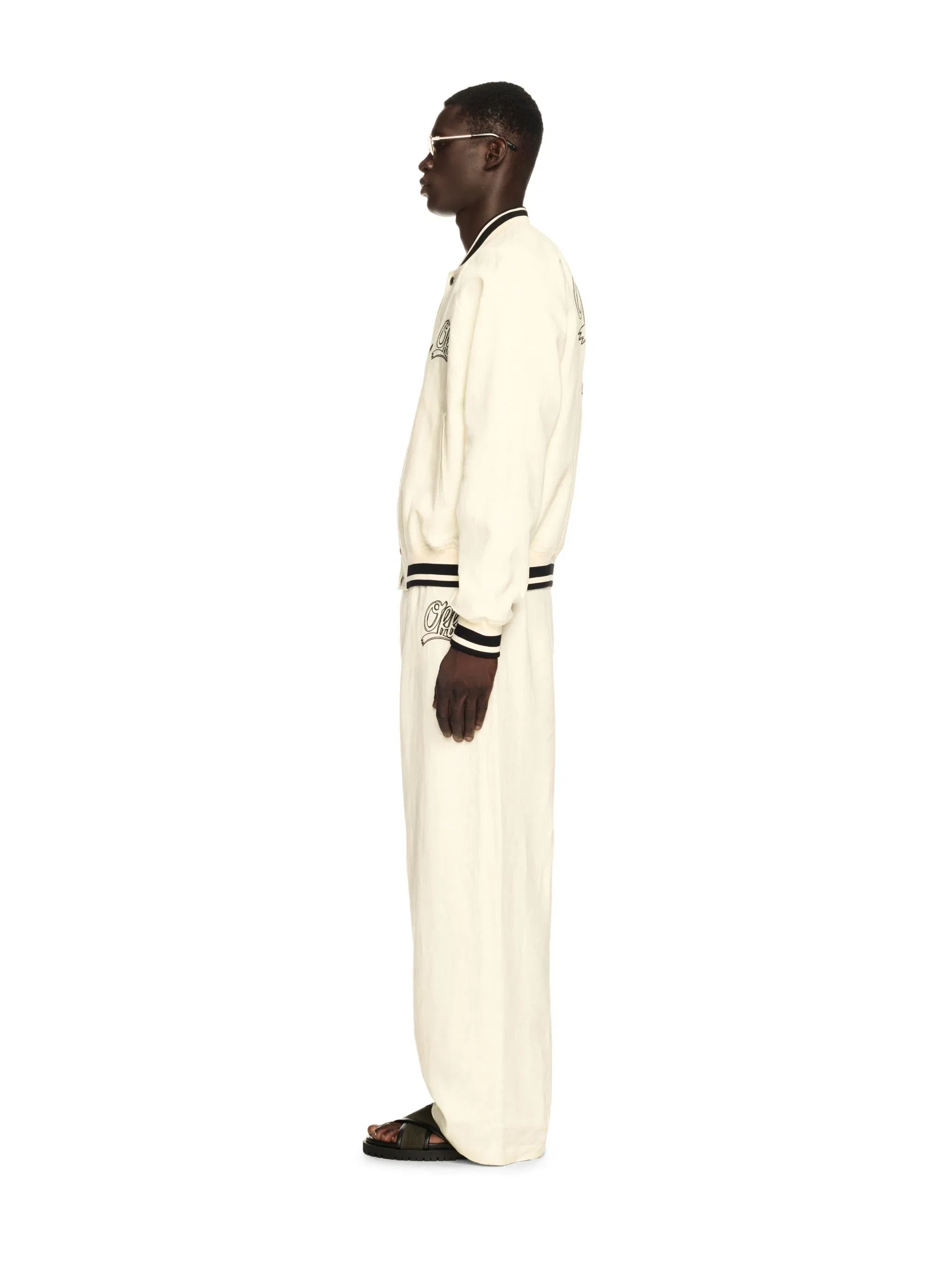 Off White Off Italic Linen Souvenir Var