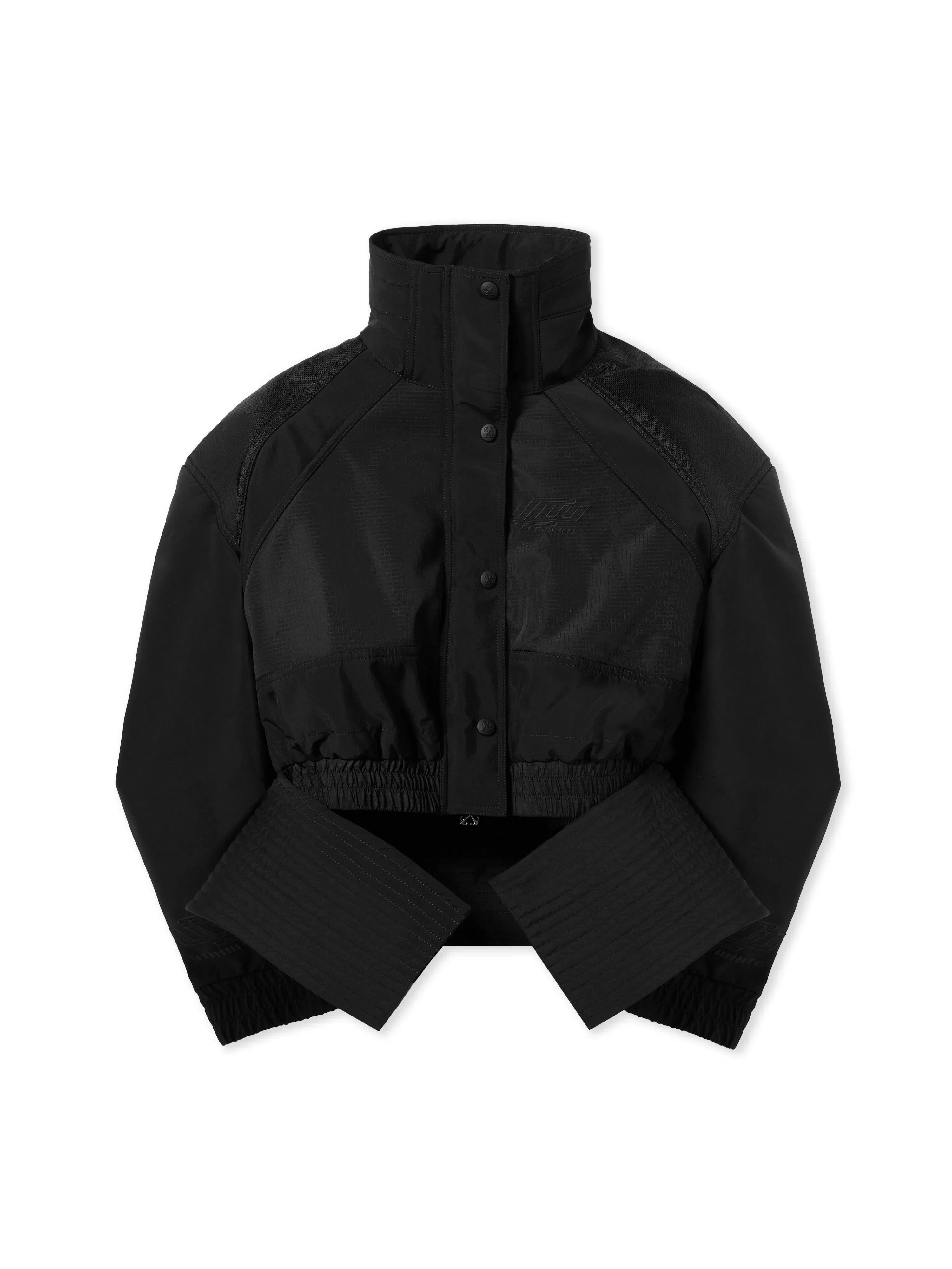 Off White Race Peplum Bomber
