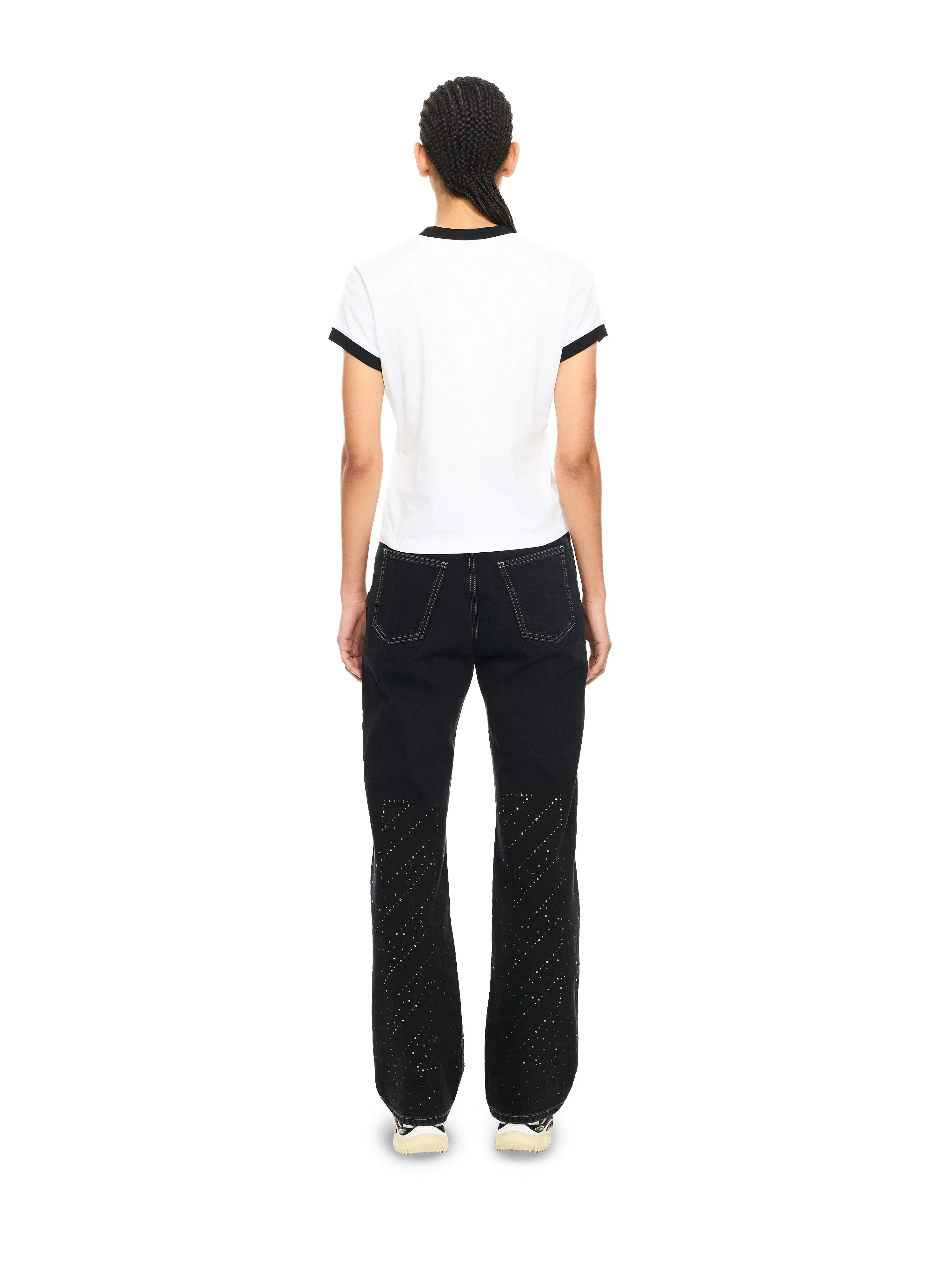 Off White x Swarovski Denim Susy Pants