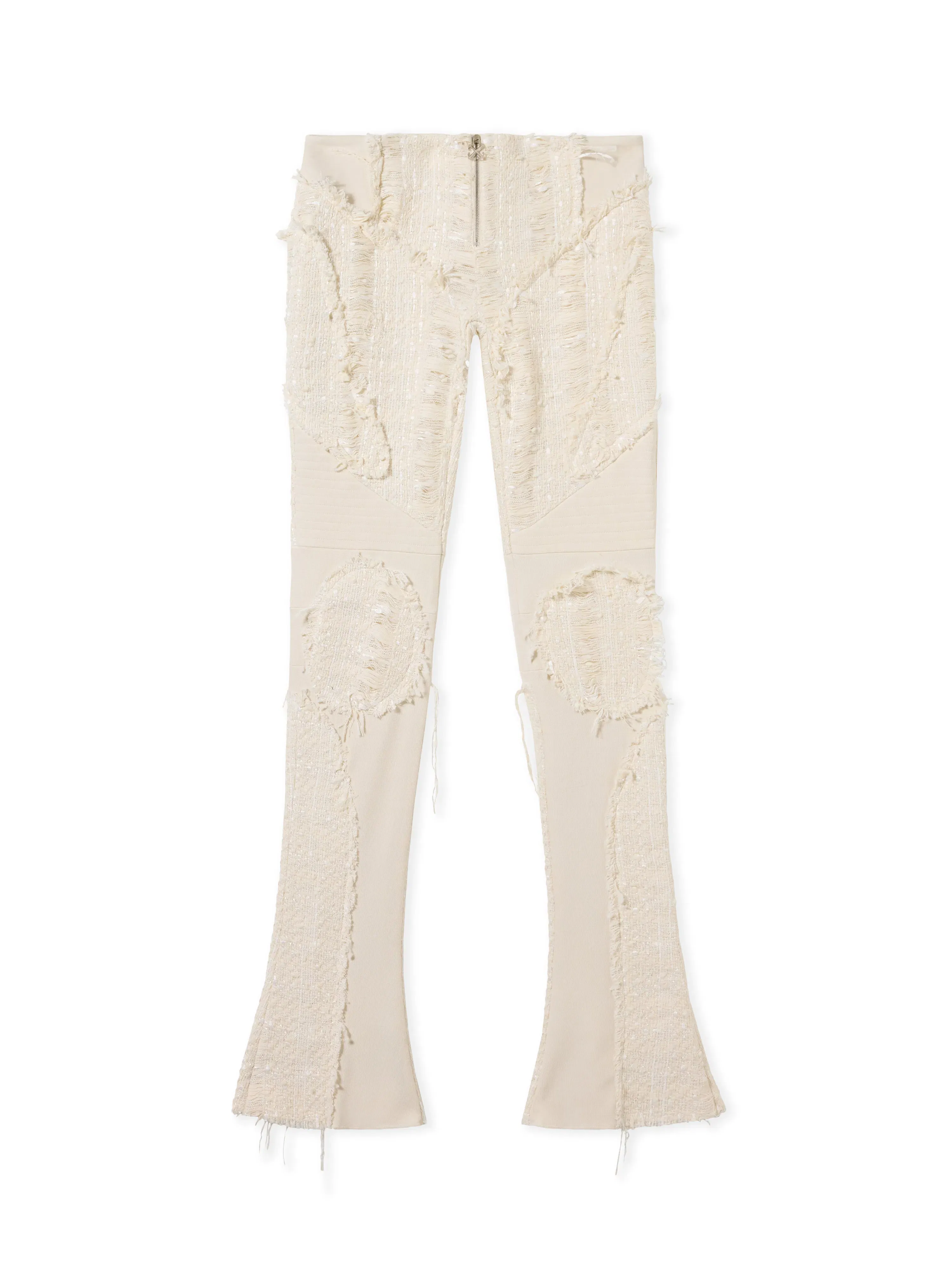 Off White Tweed Slim Pants