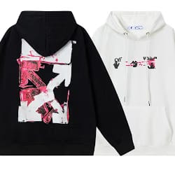 Off White Football Over Hoodie