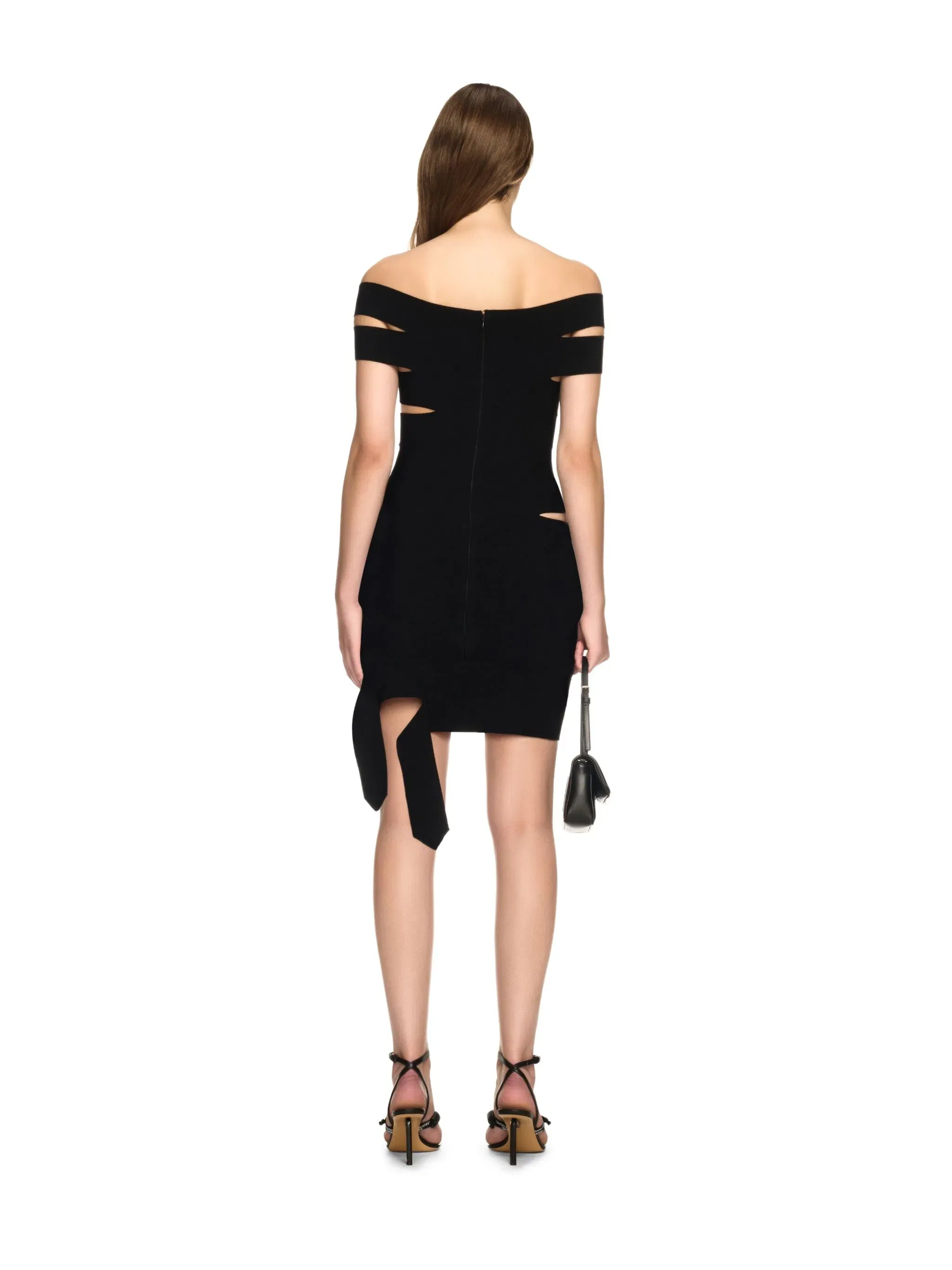 Off White Off Straps Bandeau Mini Dress
