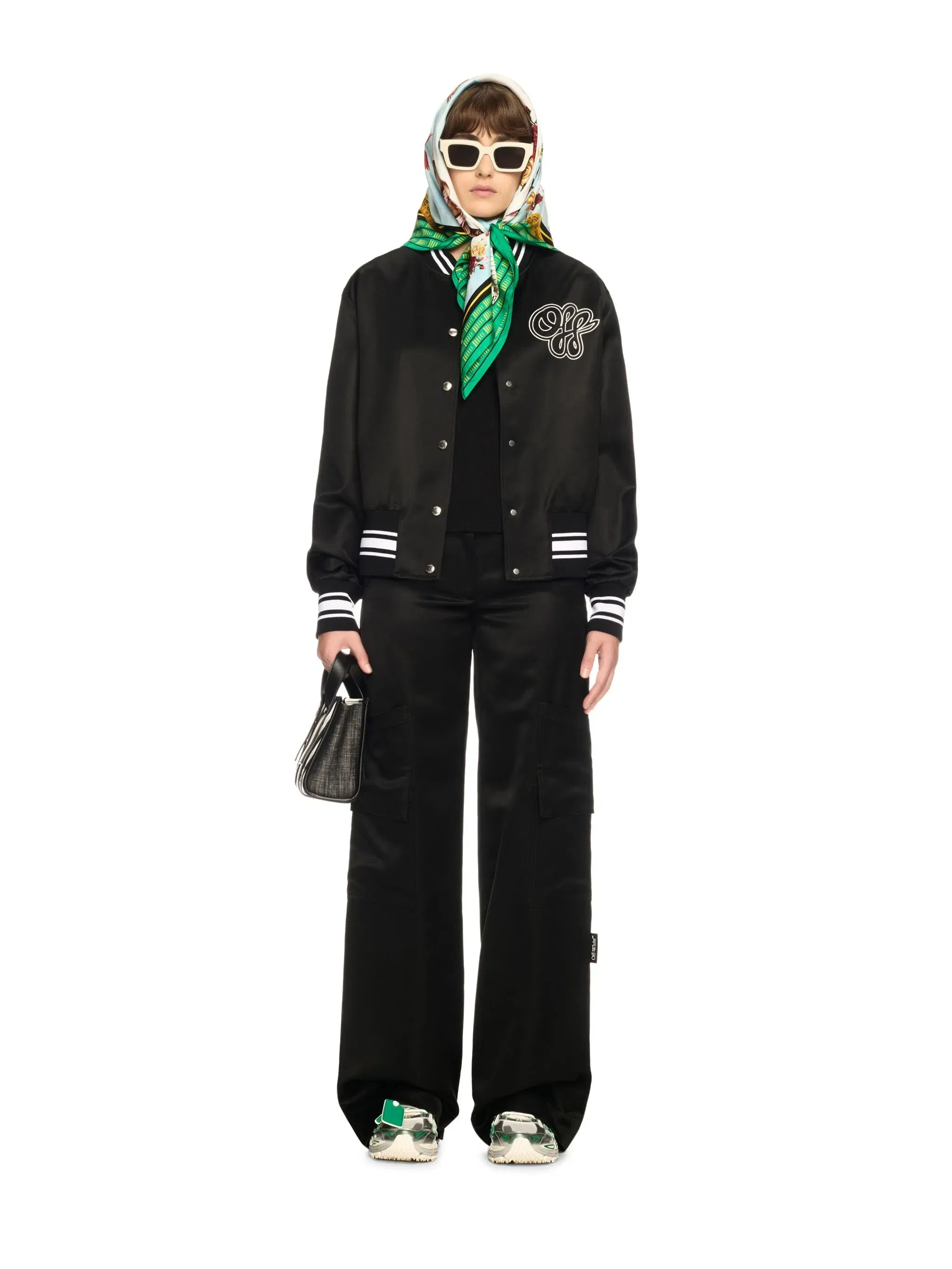 Off White Heavy Satin Souv Jkt