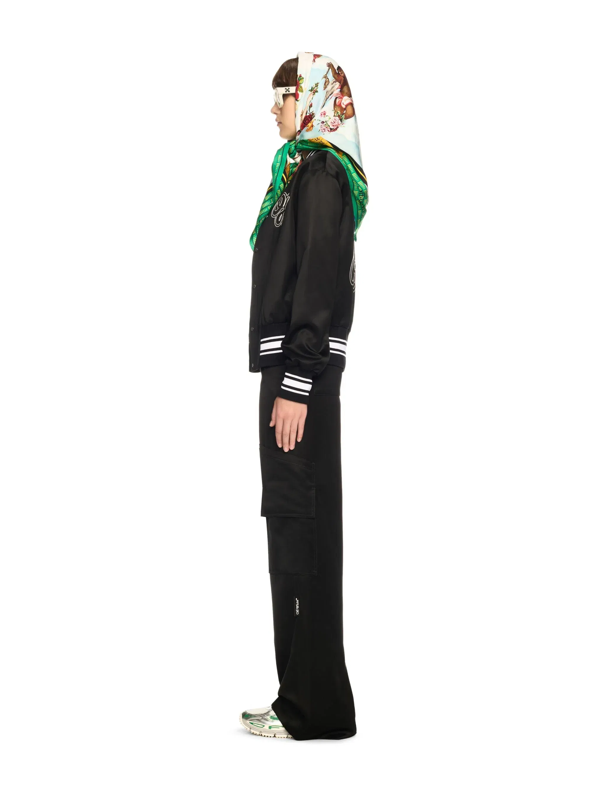 Off White Heavy Satin Souv Jkt