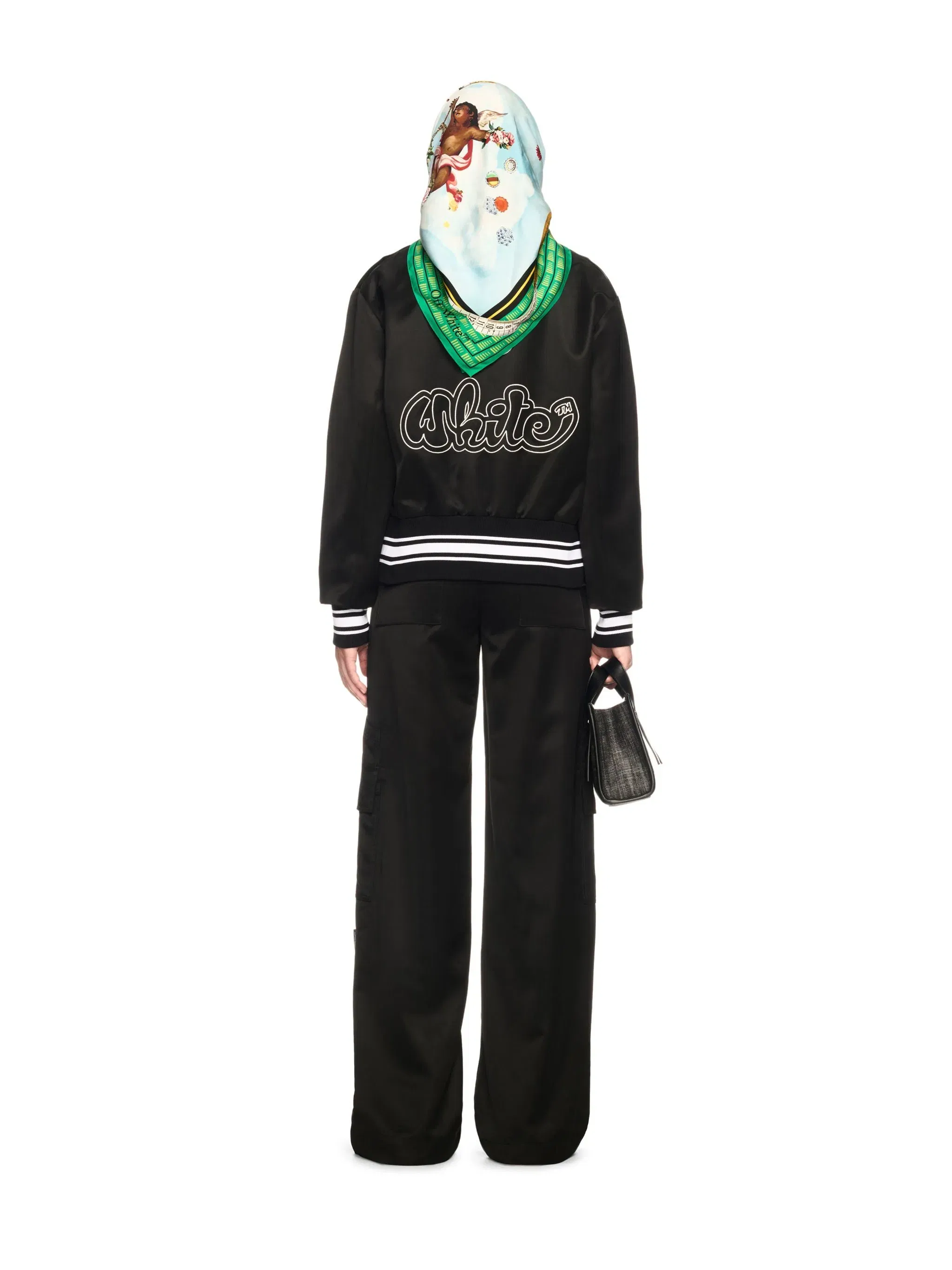 Off White Heavy Satin Souv Jkt