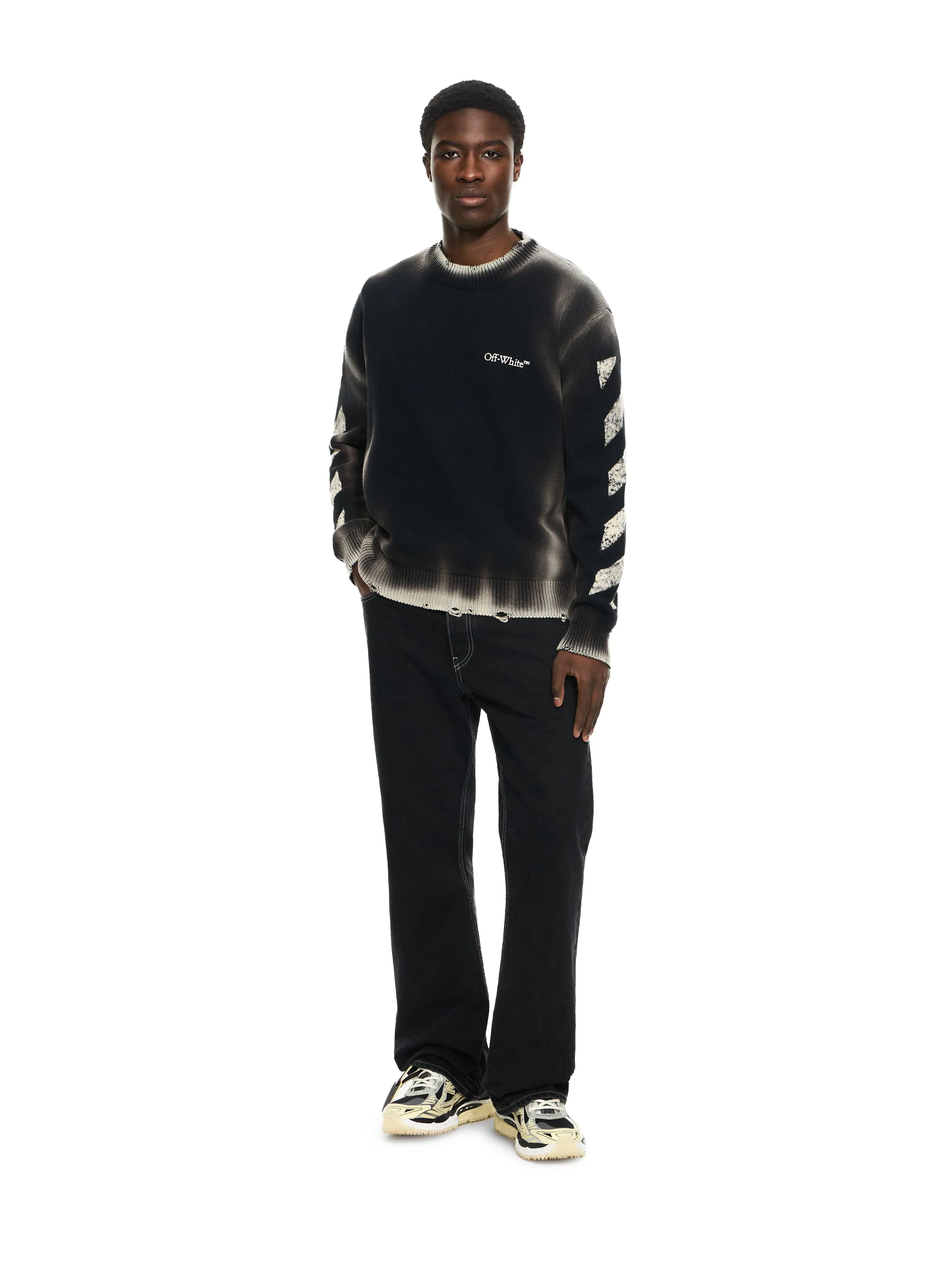 Off White Diag Corrosion Crewneck