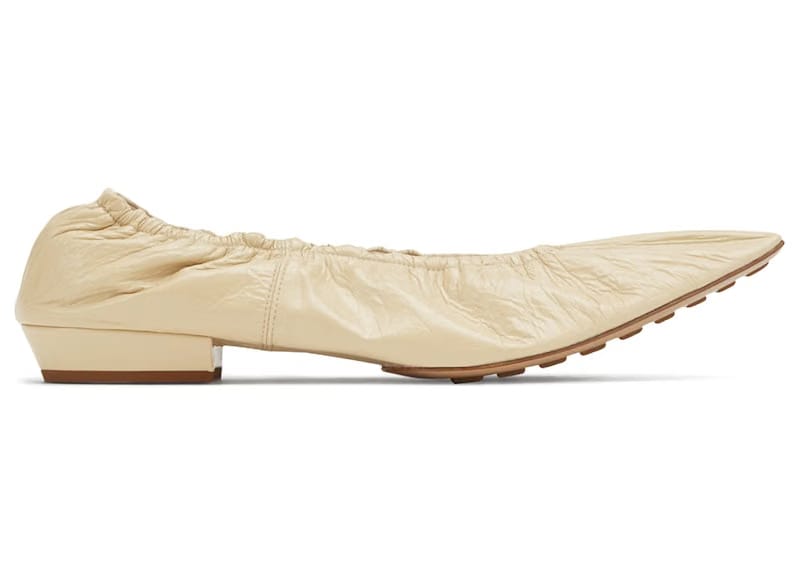 Bottega Veneta Leather Ballet Flat Light Brown (Women's)