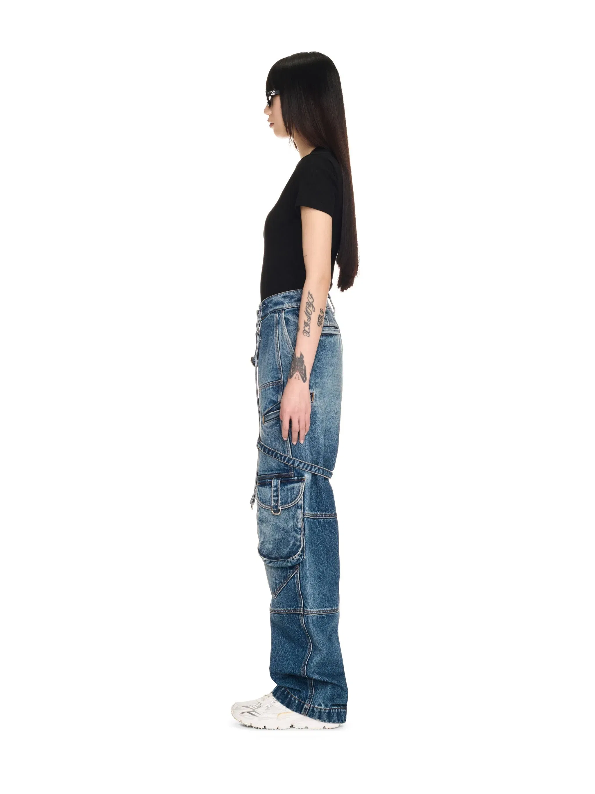 Off White Cargo Over Pants