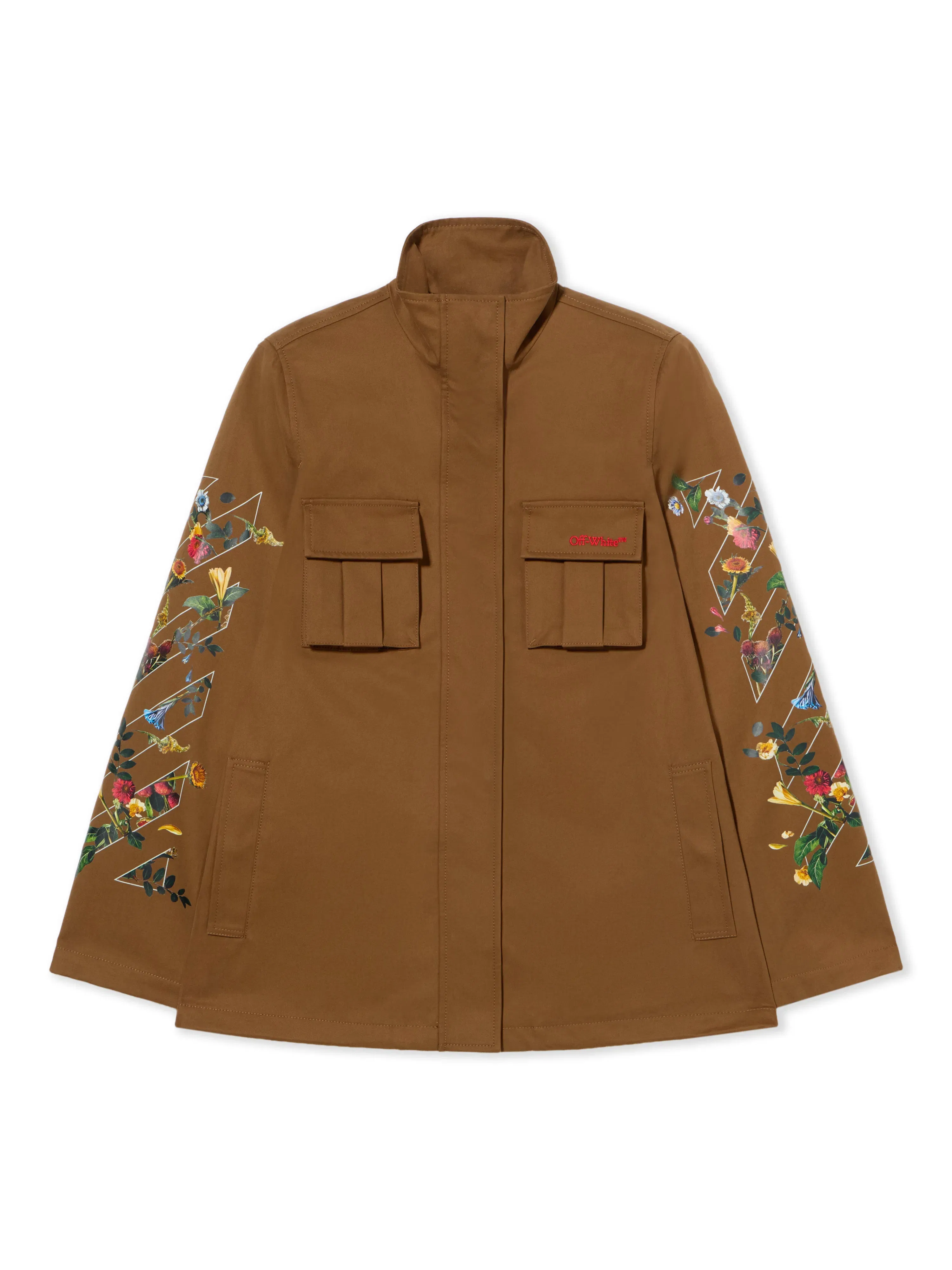 Off White Arrow Flower Field Twill Jacket