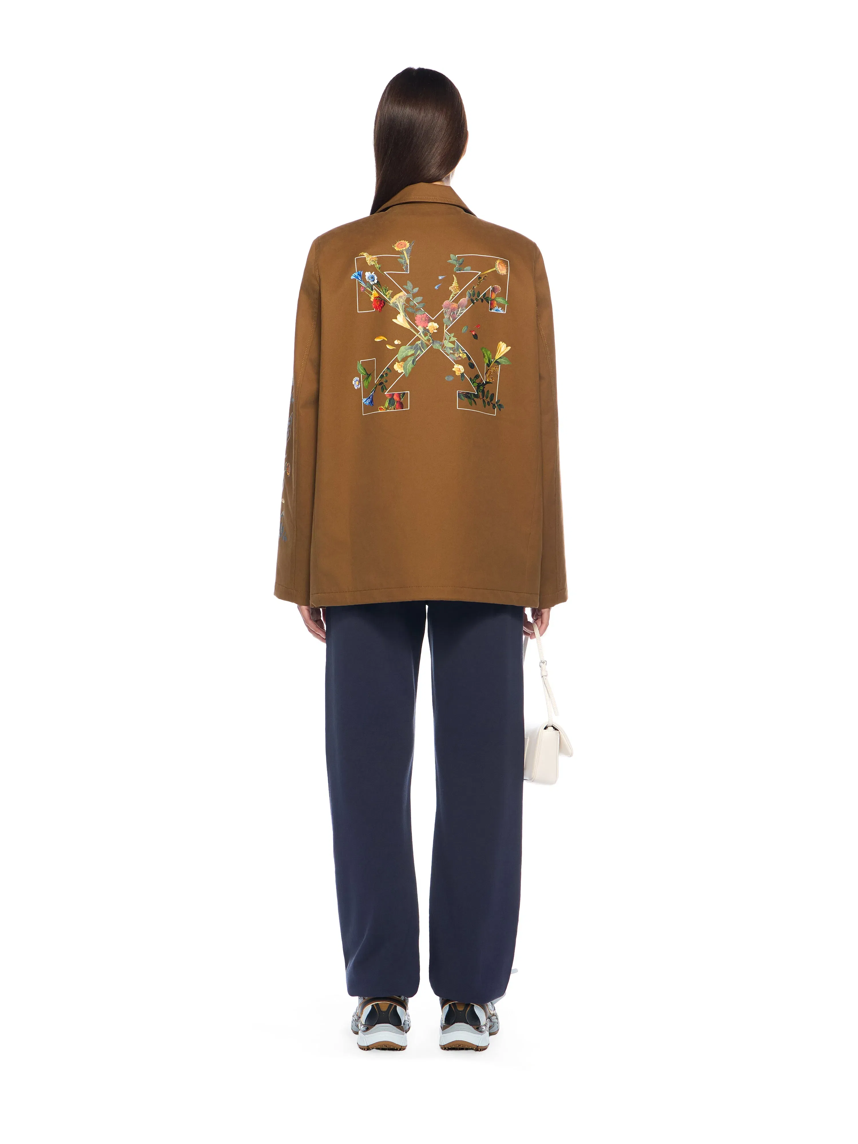 Off White Arrow Flower Field Twill Jacket