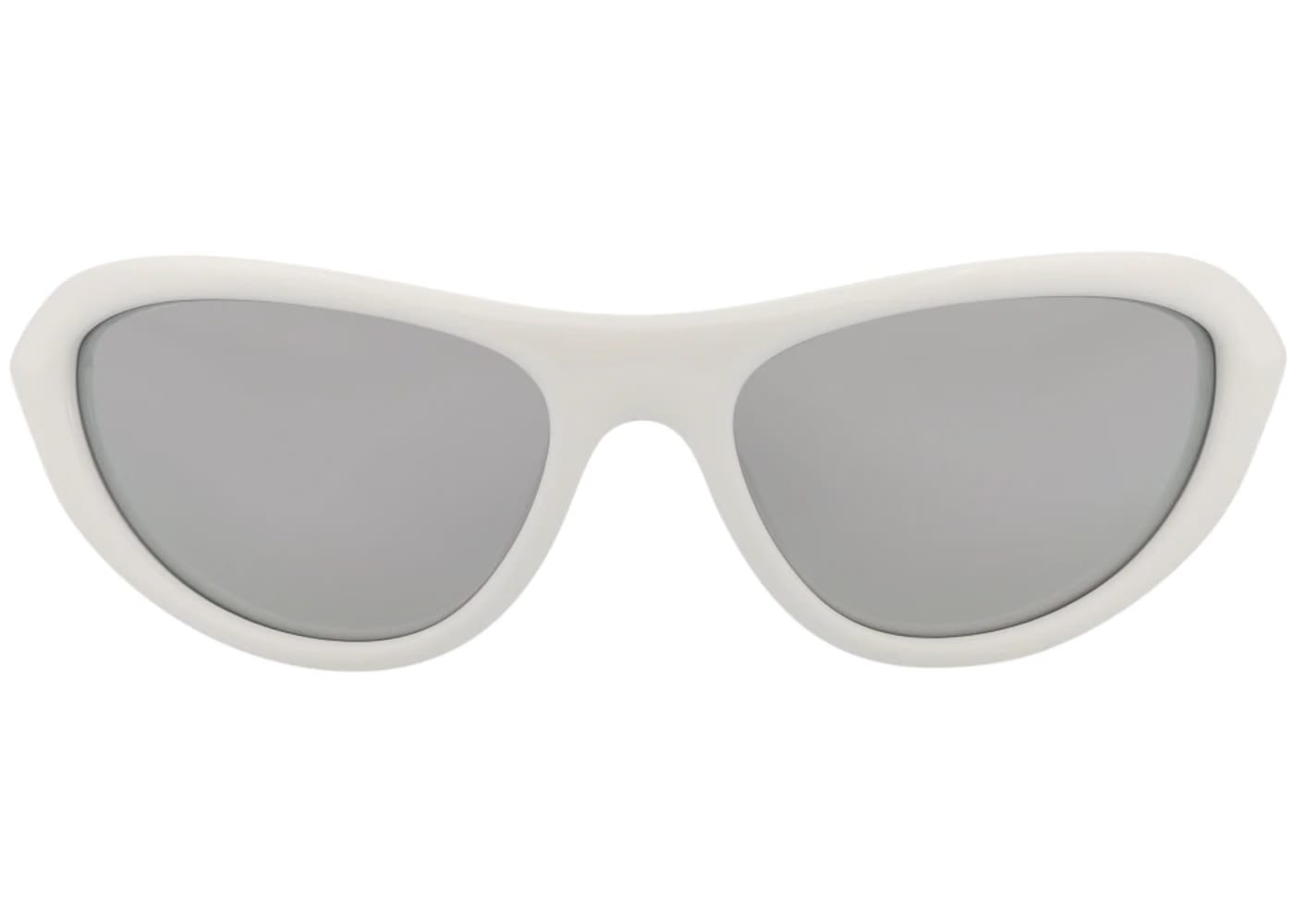 Bottega Veneta Shield Wrap Sunglasses White/White/Silver (BV1247S-30014486-005)