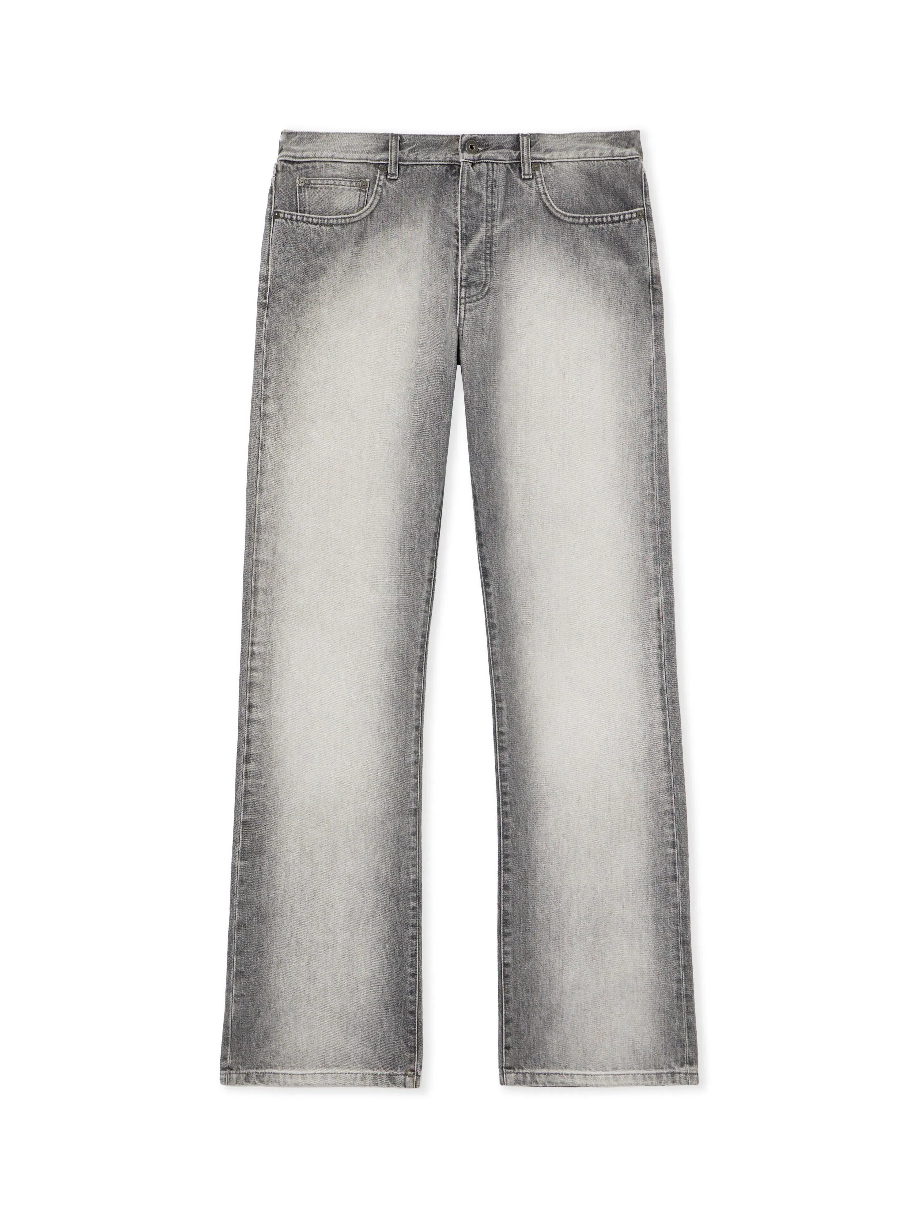 Off White Diagonal Embroidery Slim Jeans