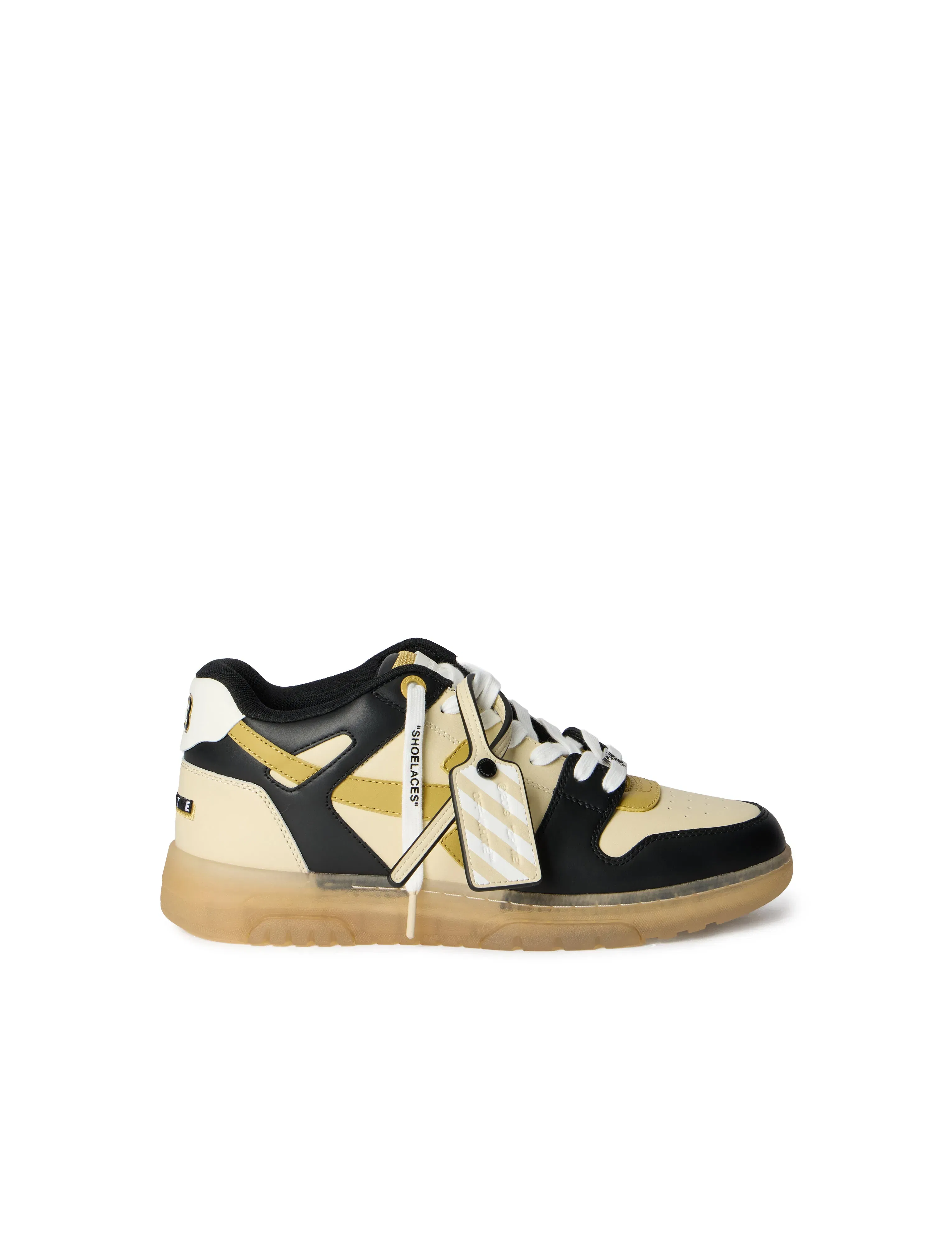 Off White OOO Varsity Sneakers Beige