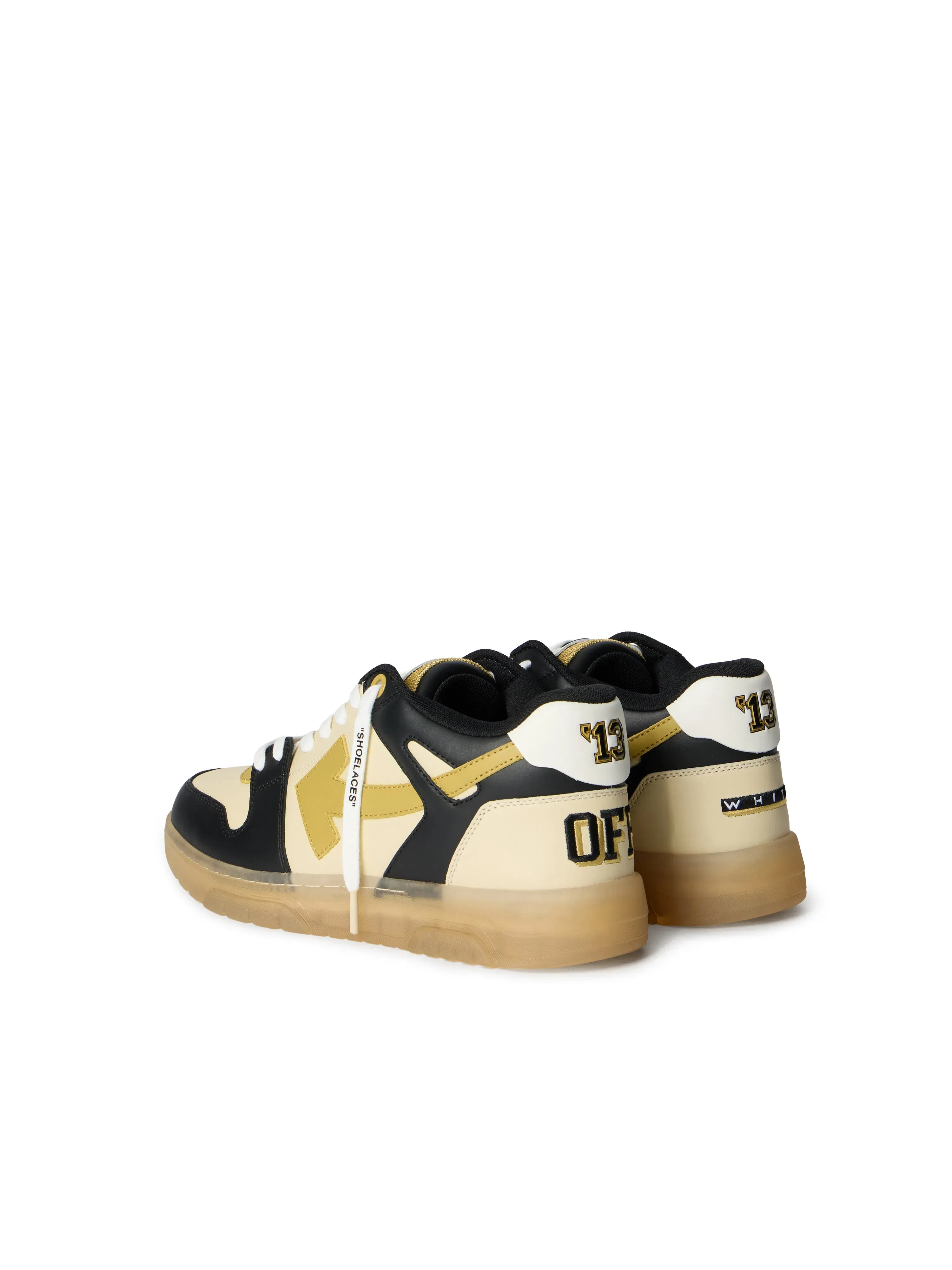 Off White OOO Varsity Sneakers Beige