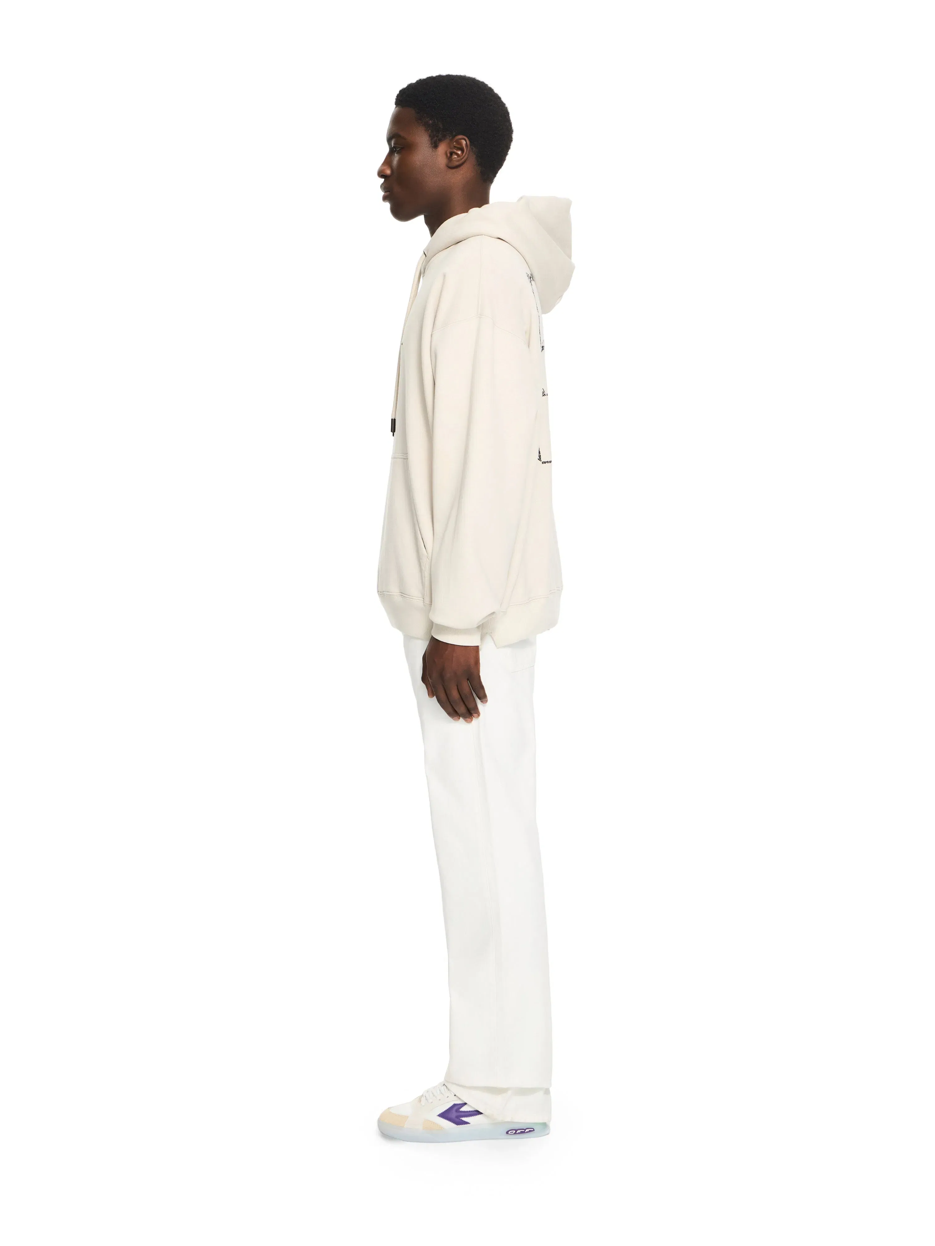 Off White Script Arrow Diagonal Skate Hoodie