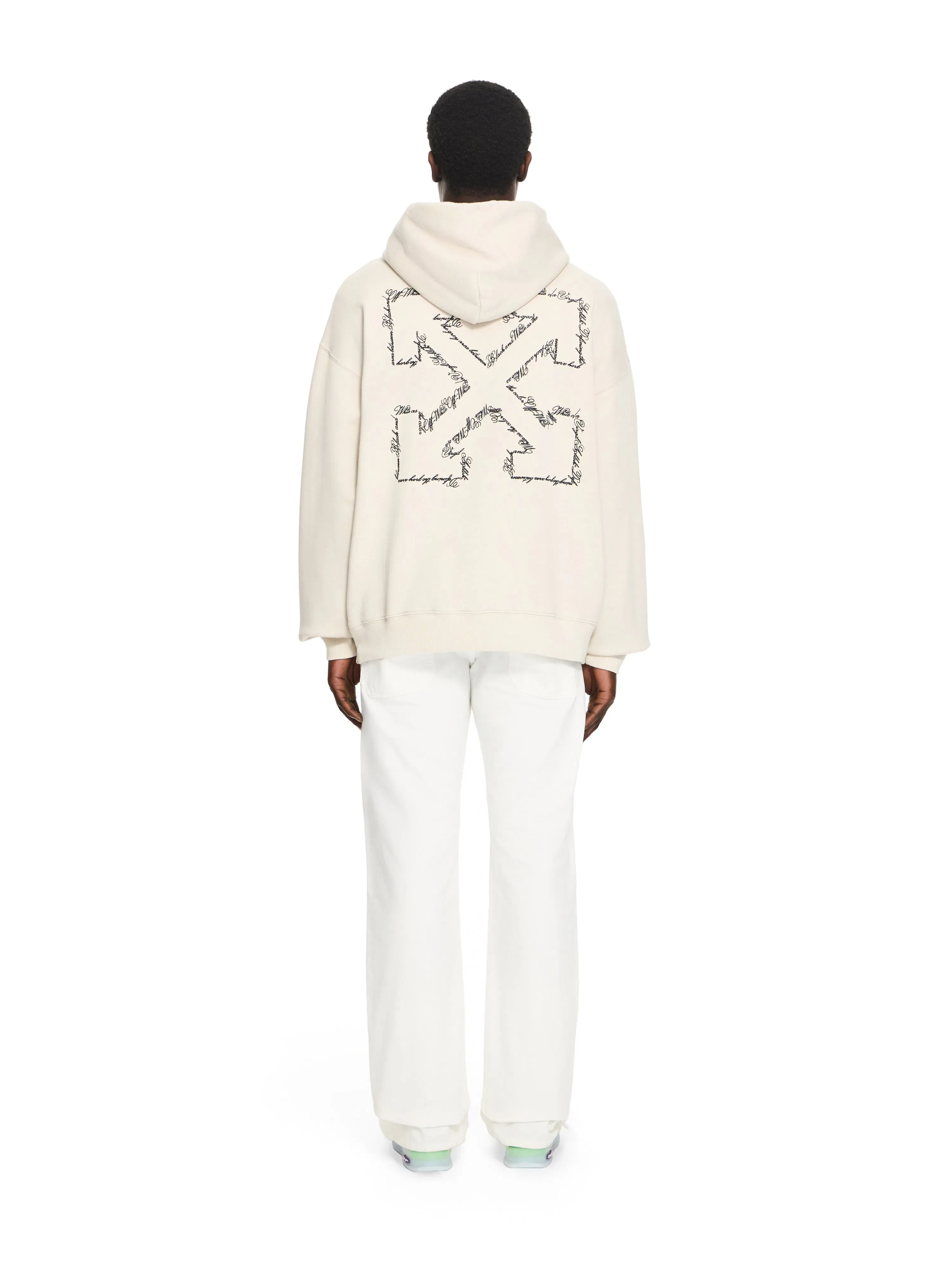 Off White Script Arrow Diagonal Skate Hoodie