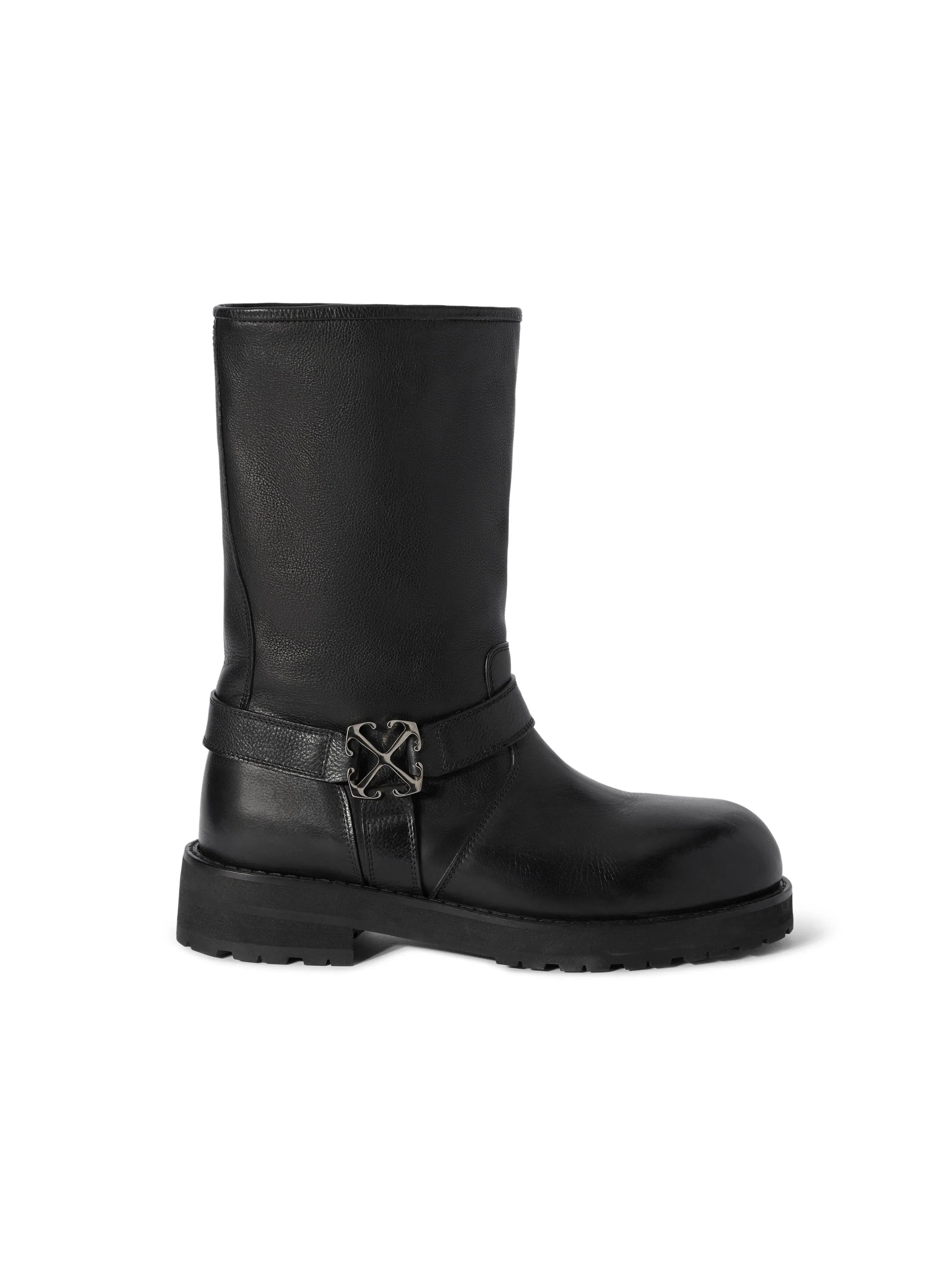 Off White Off Track Leather Boots