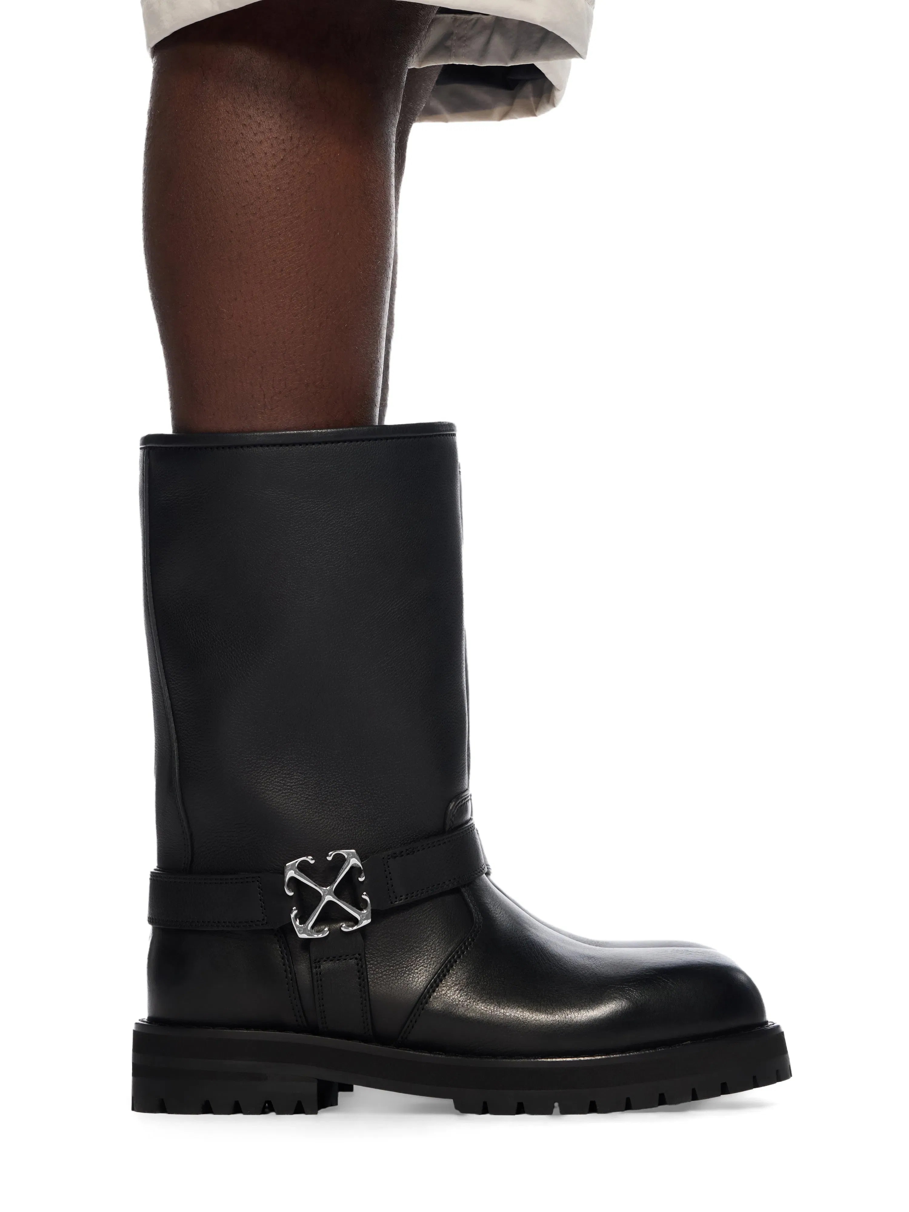 Off White Off Track Leather Boots