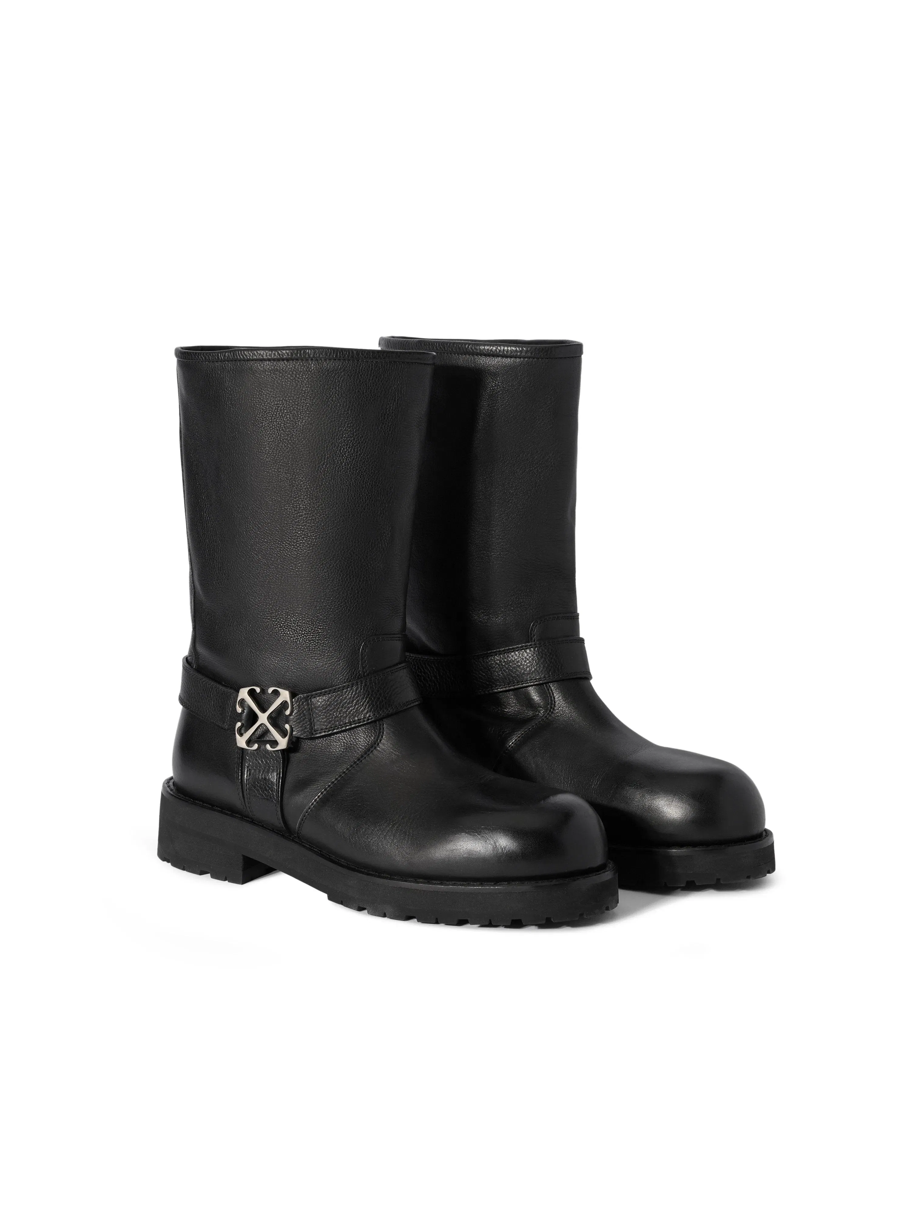 Off White Off Track Leather Boots