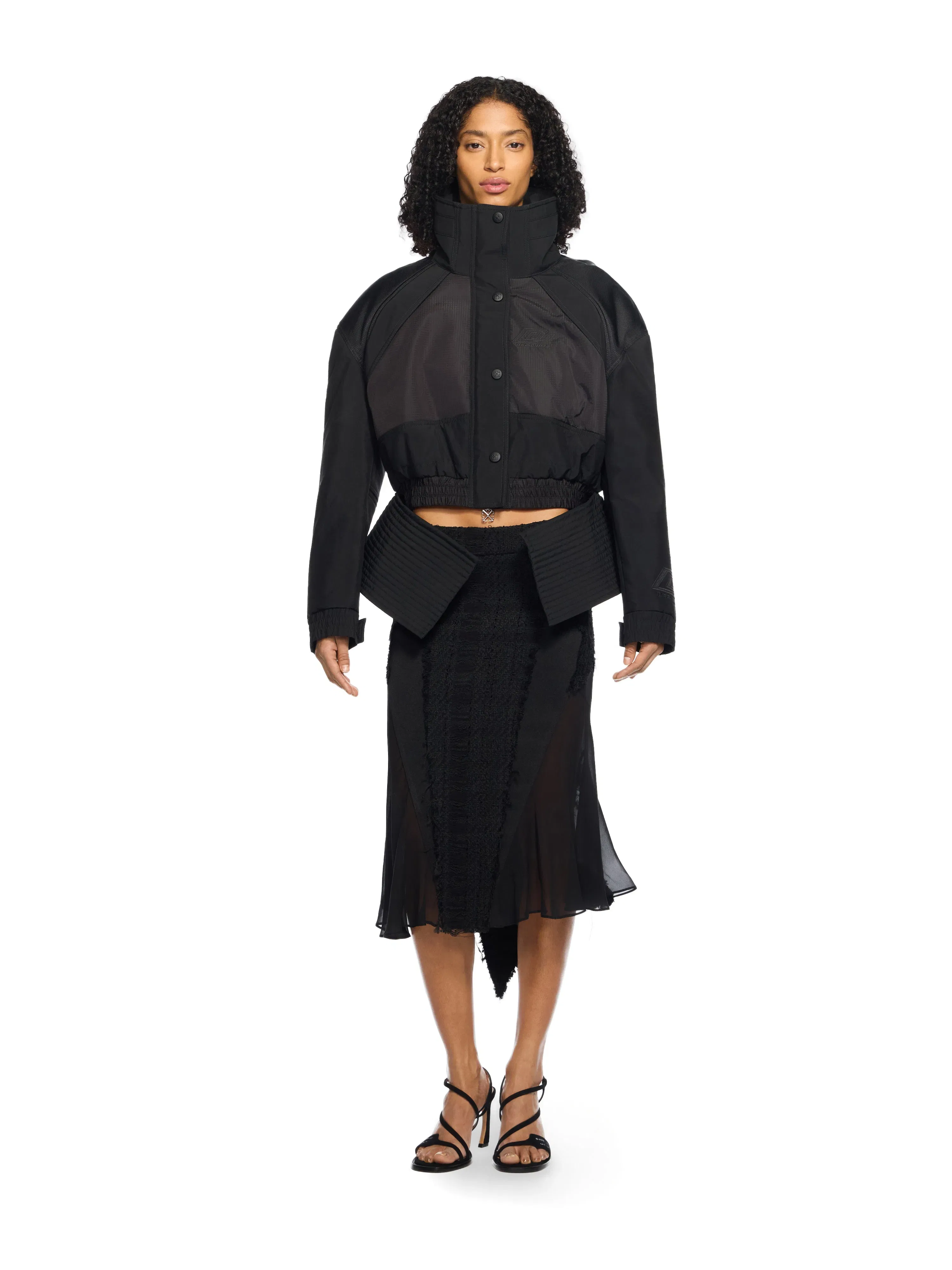 Off White Tweed Star Skirt