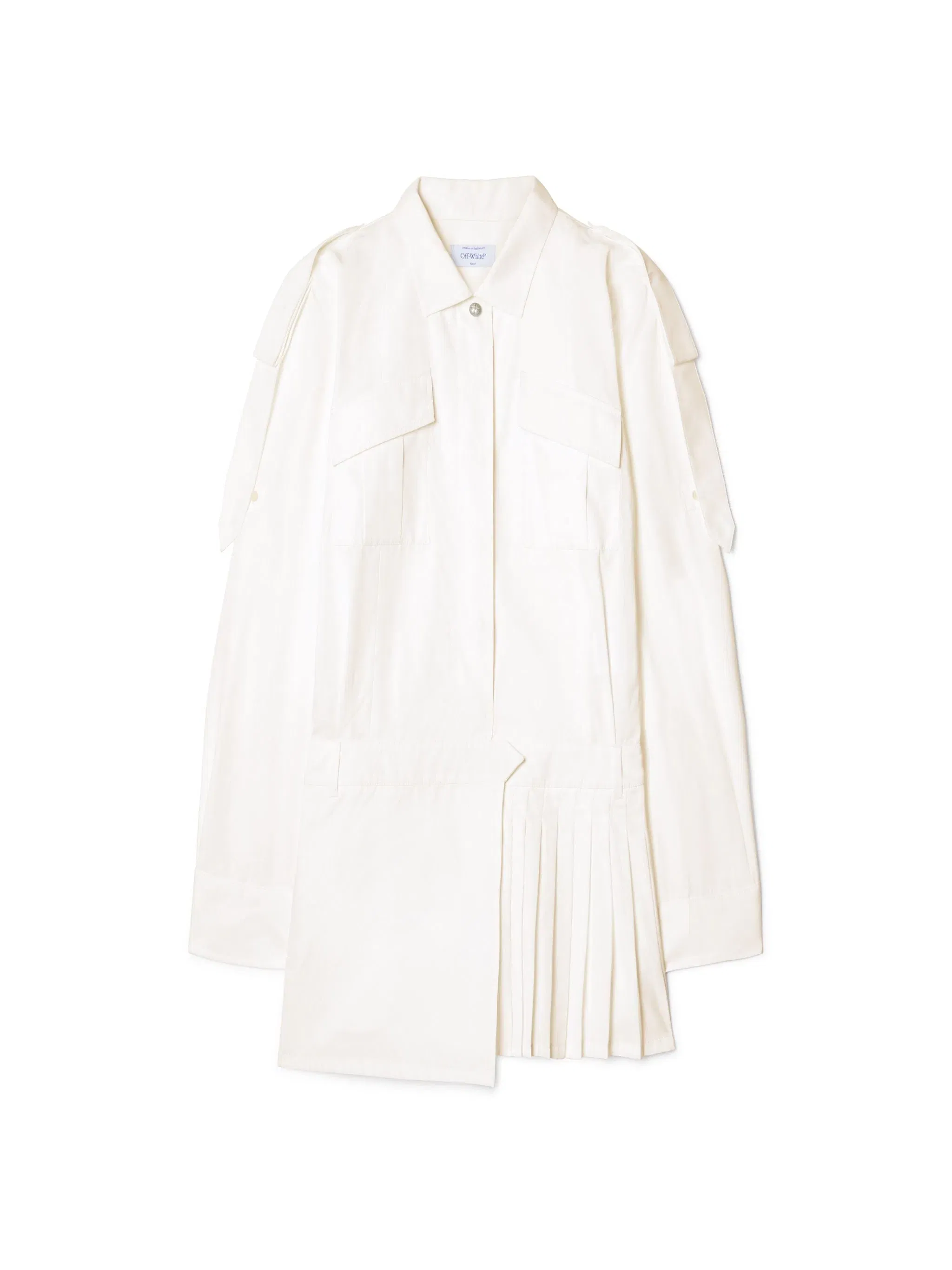 Off White Poplin Savana Mini Dress