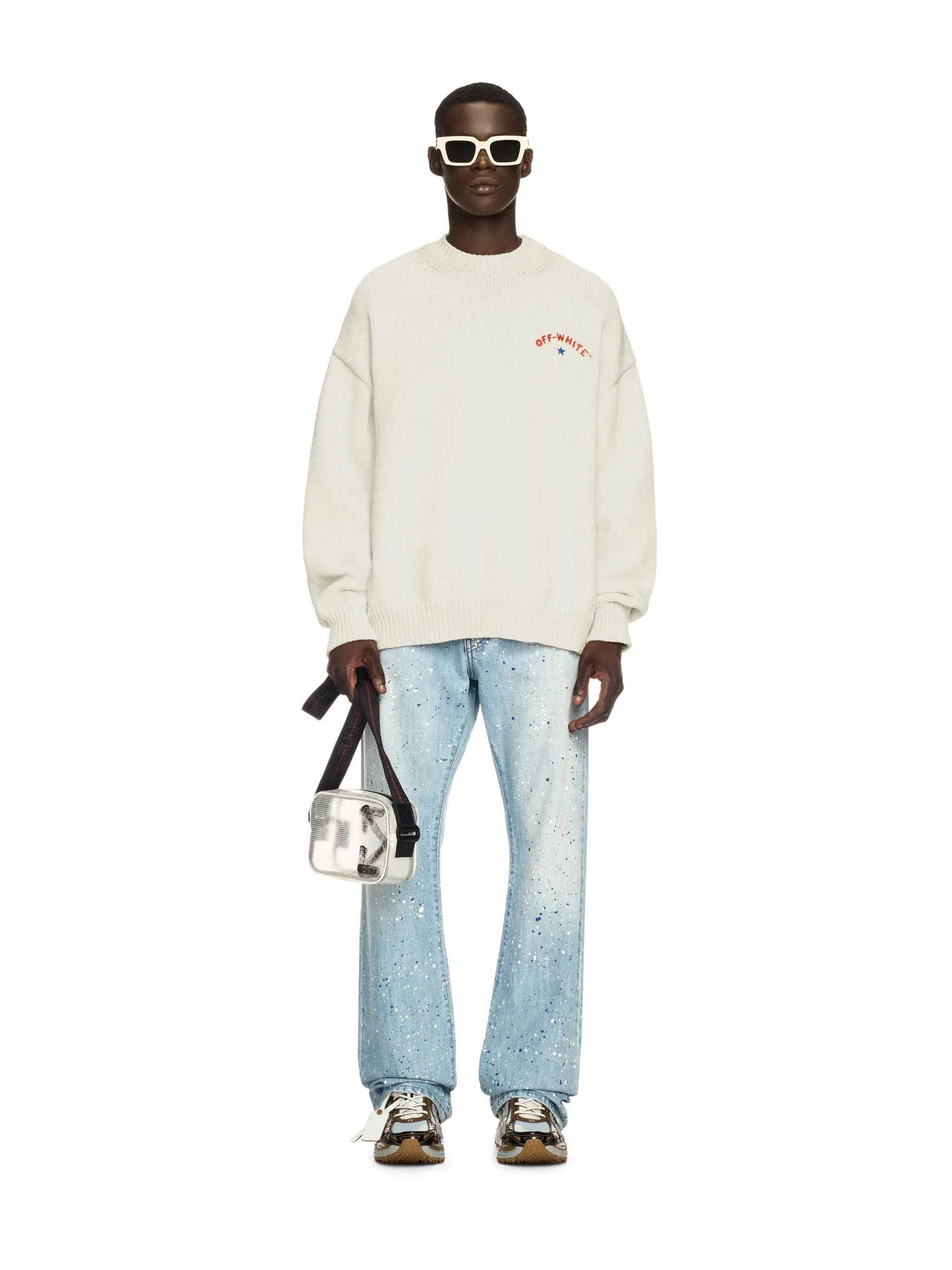 Off White Star Arrow Knit Crewneck