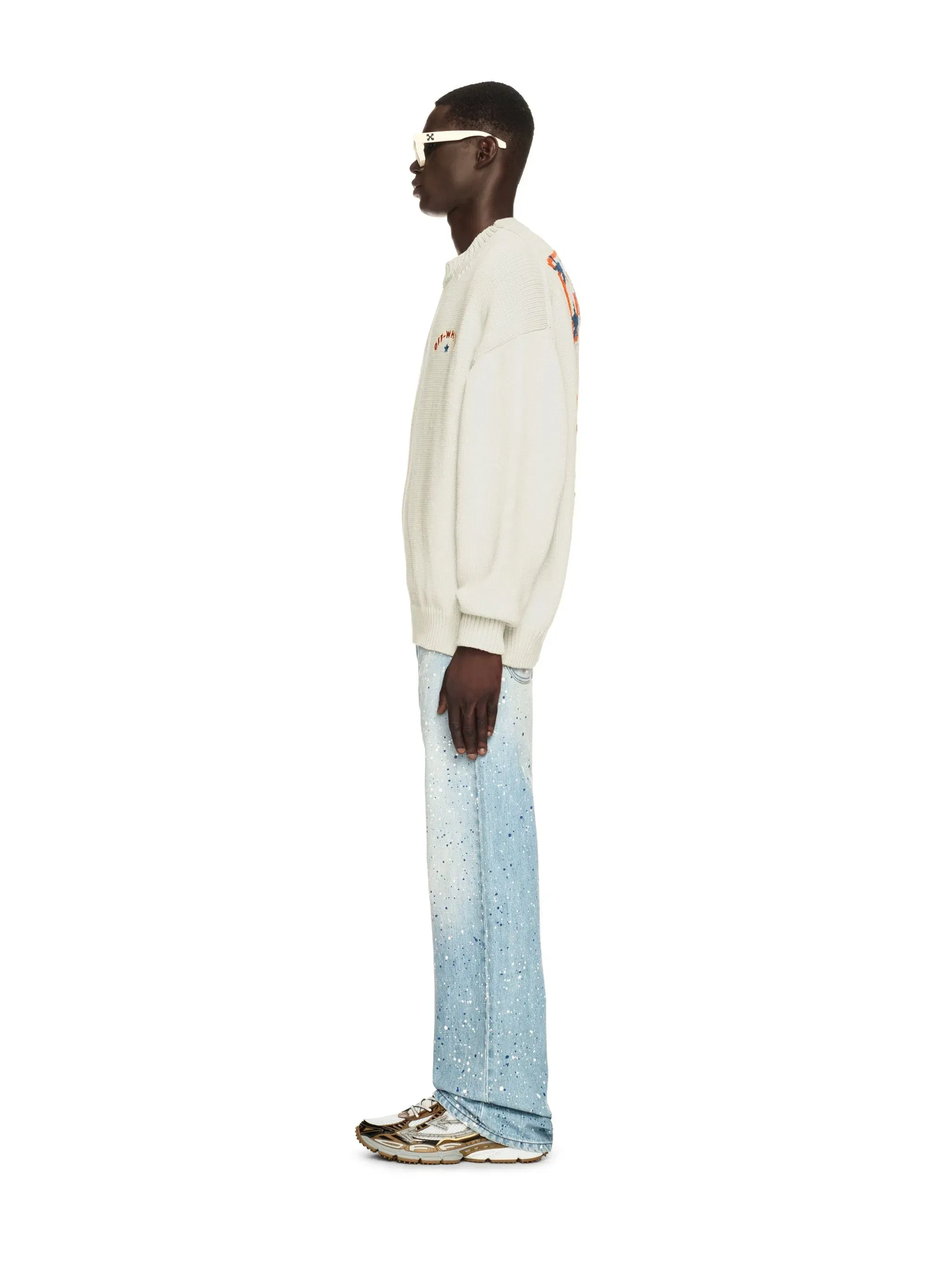 Off White Star Arrow Knit Crewneck