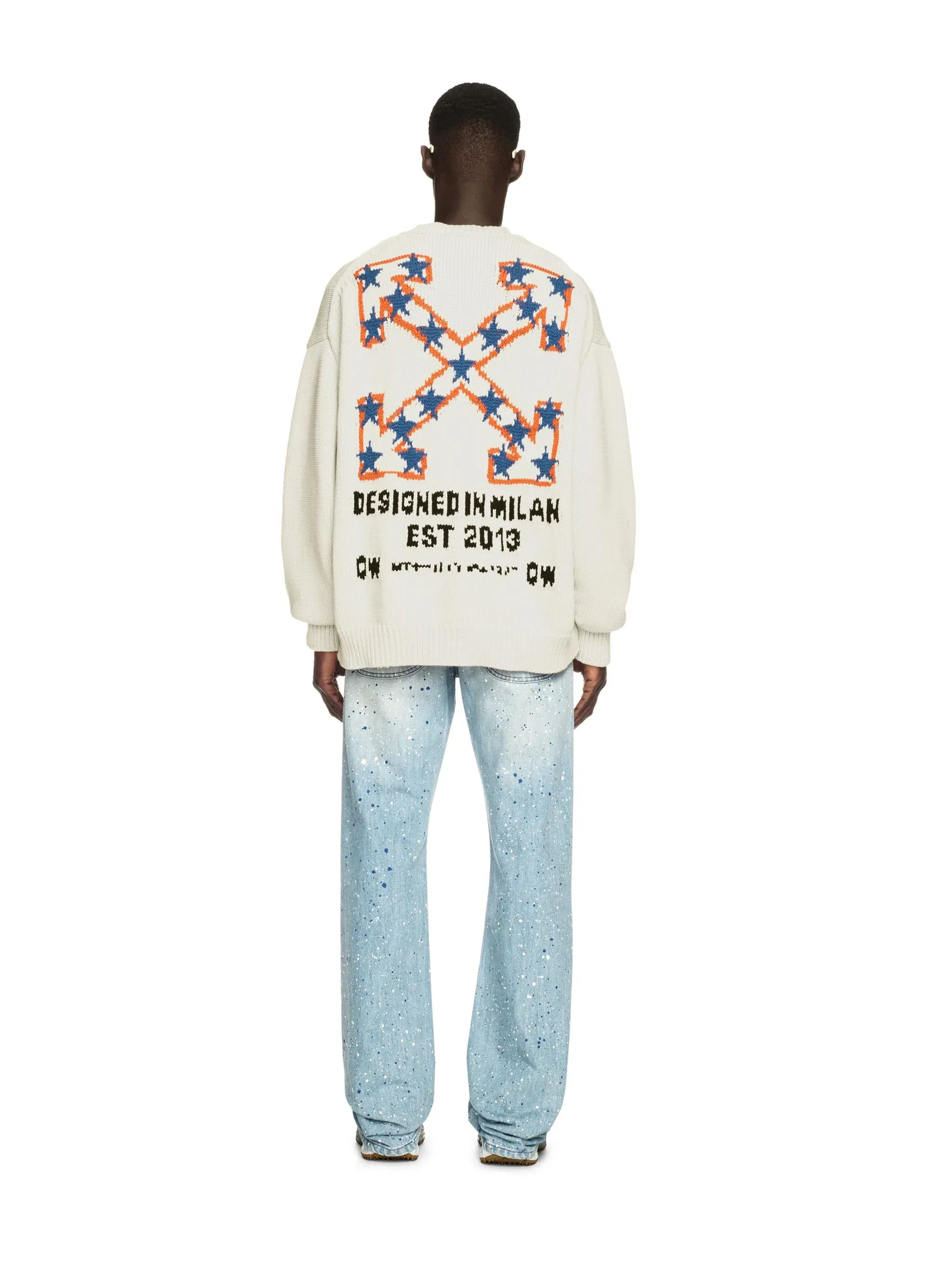 Off White Star Arrow Knit Crewneck
