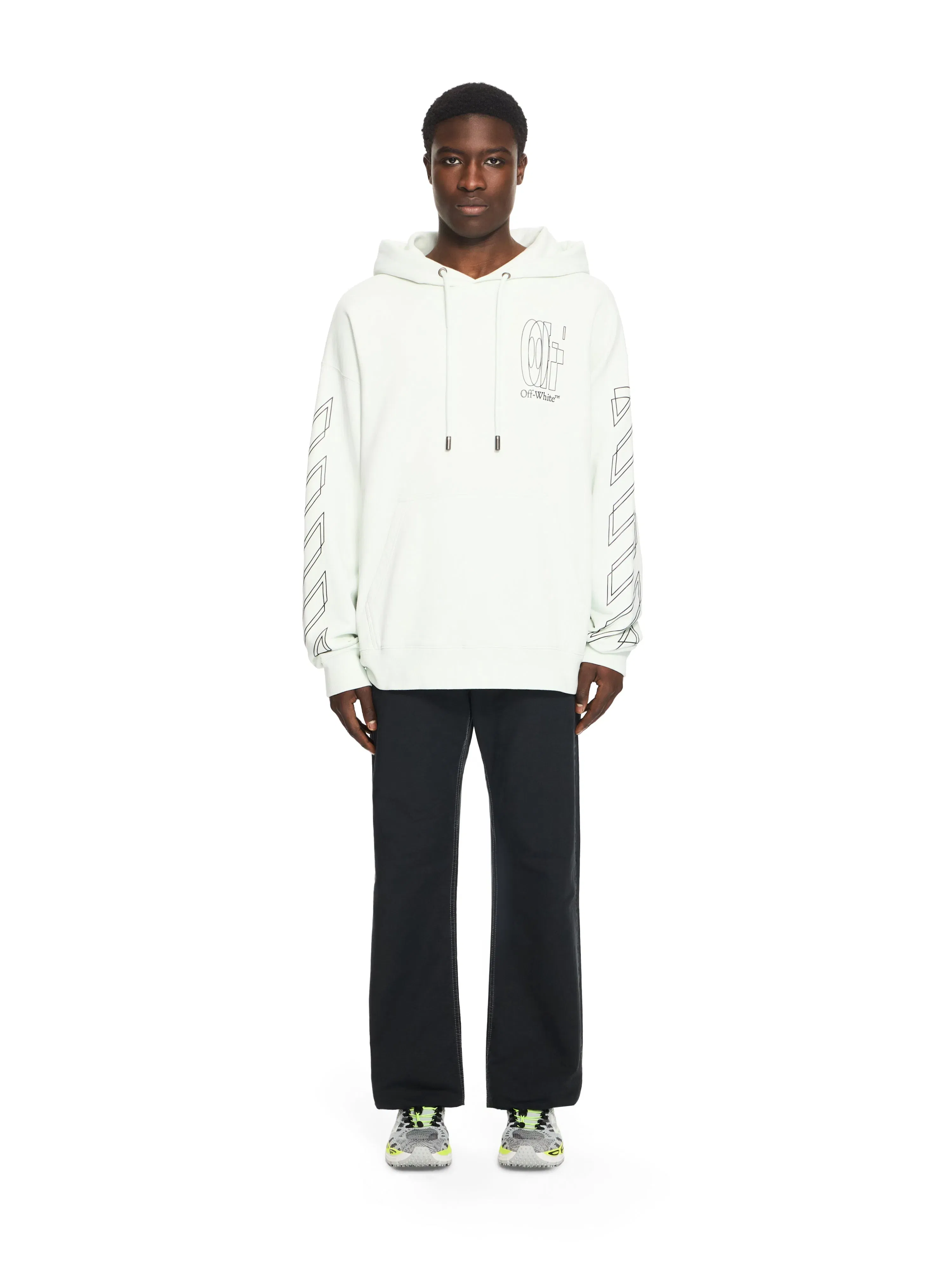 Off White Outline Double Arrow Skate Hoodie