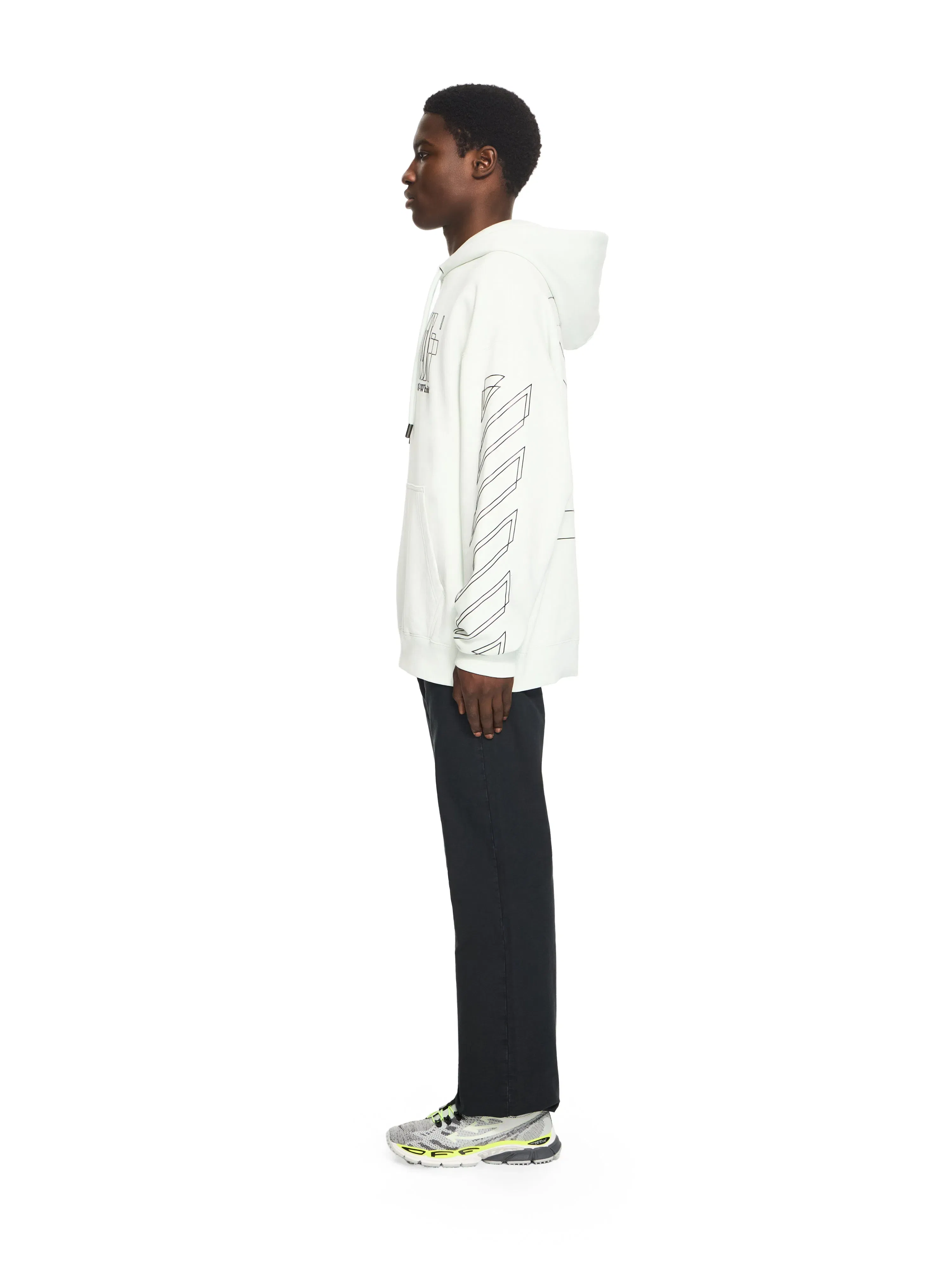 Off White Outline Double Arrow Skate Hoodie
