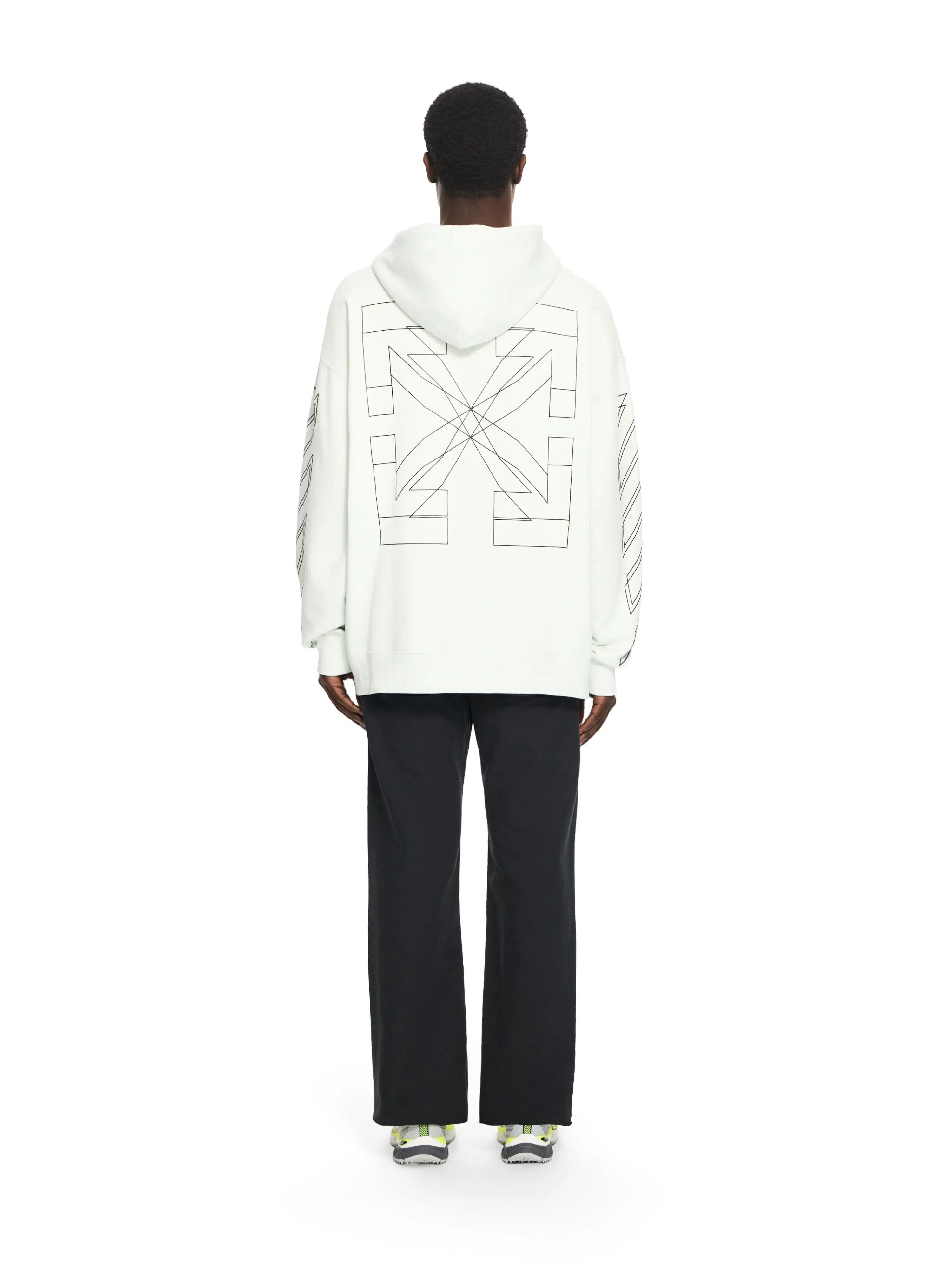 Off White Outline Double Arrow Skate Hoodie