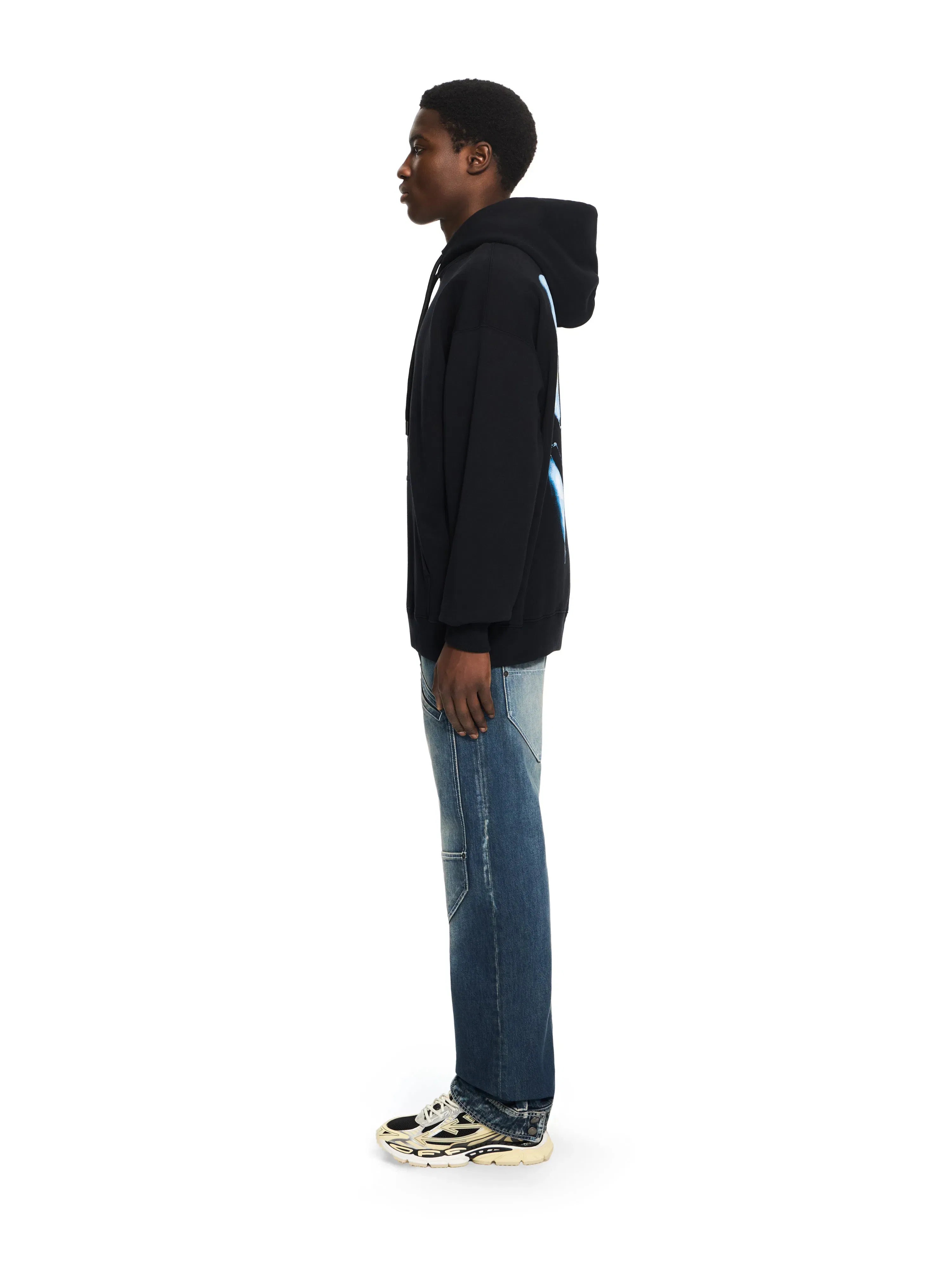 Off White 3D Spray Arrow Skate Hoodie