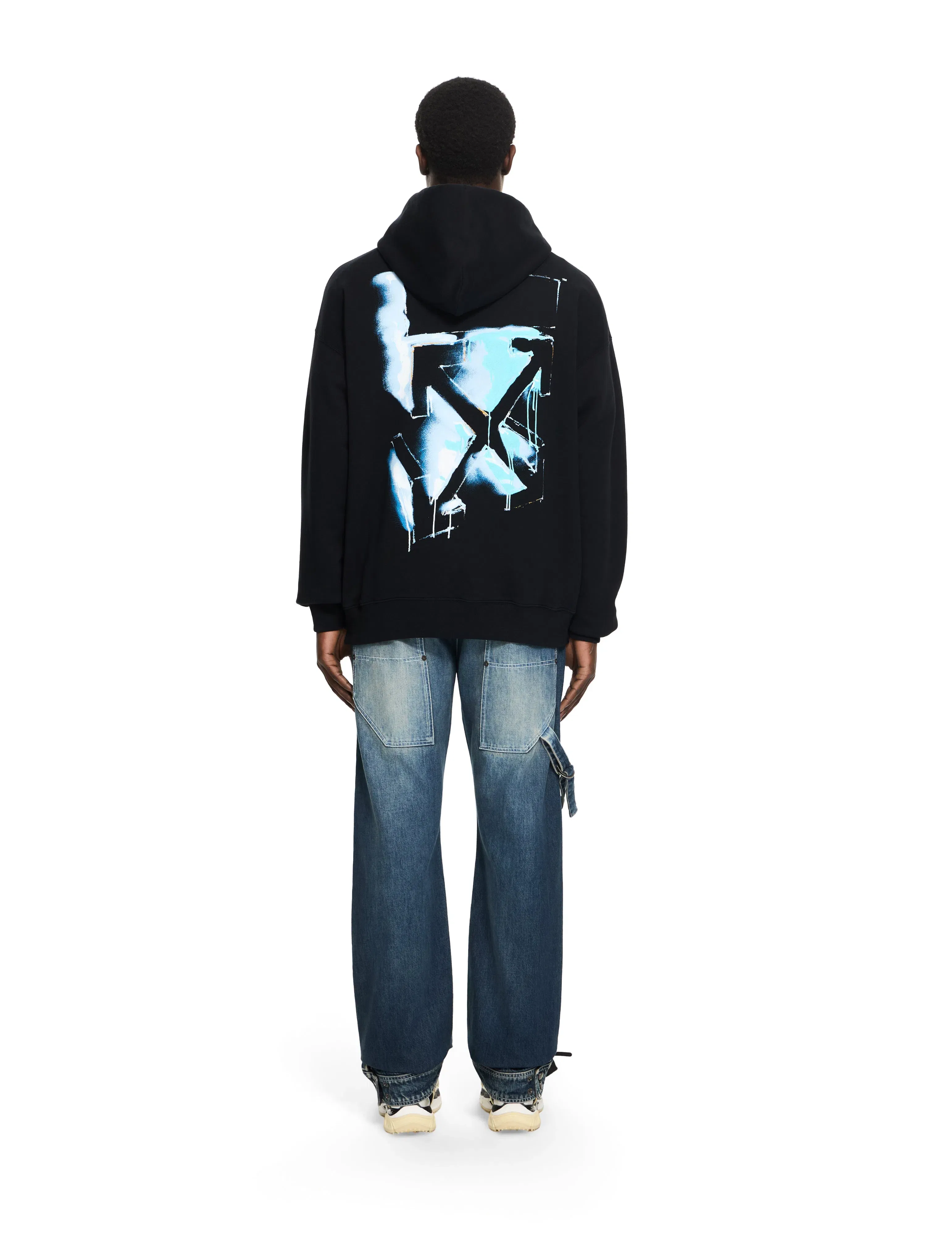 Off White 3D Spray Arrow Skate Hoodie