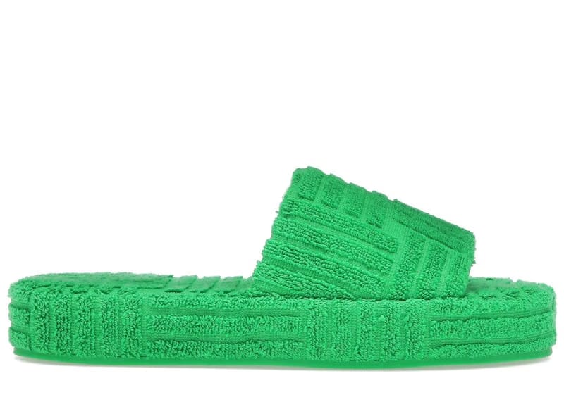 Bottega Veneta Resort Sponge Slide Grass
