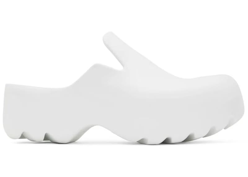 Bottega Veneta Rubber Flash Clog White