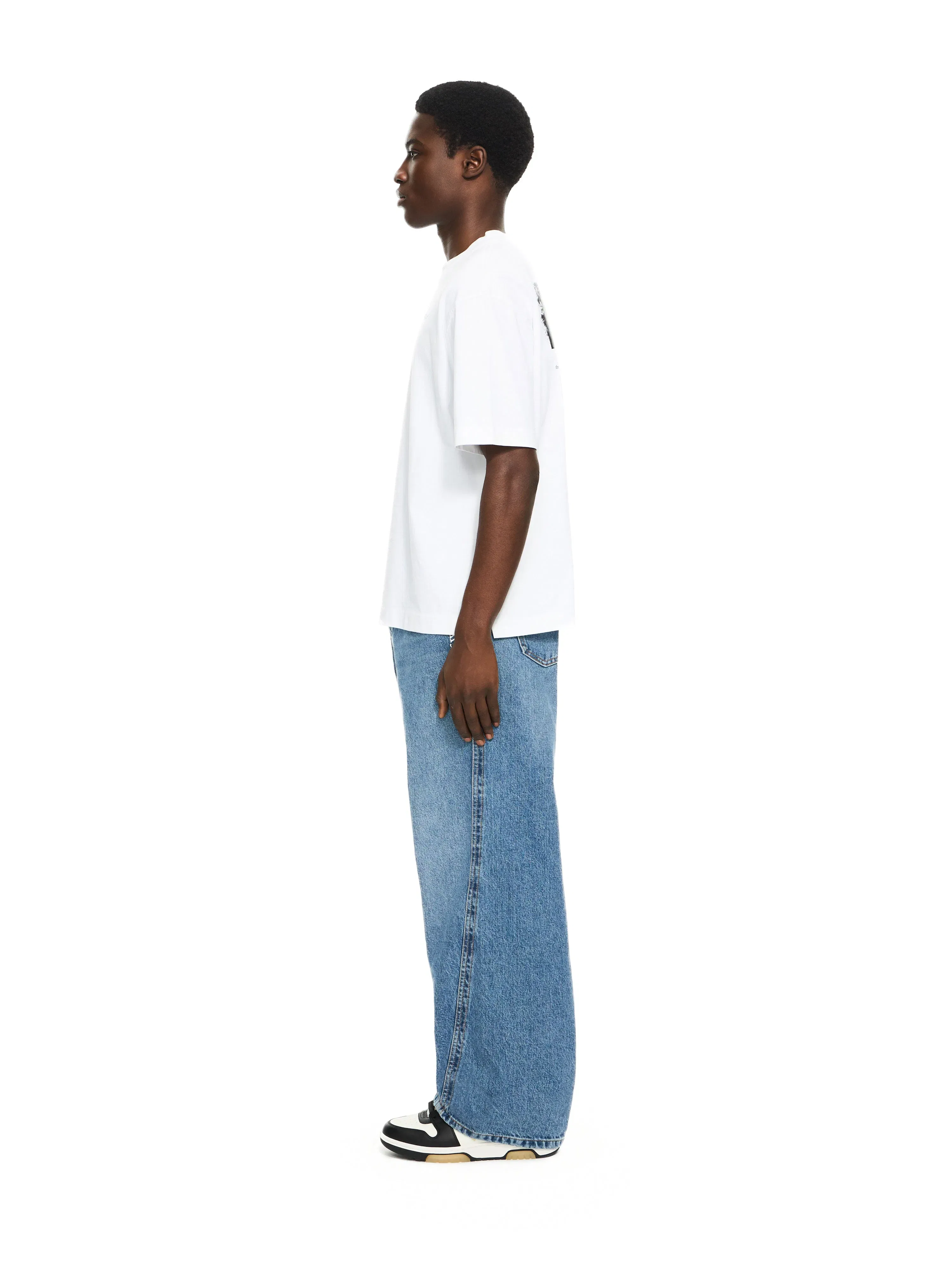 Off White Half Arrow Twist Slouchy Jeans