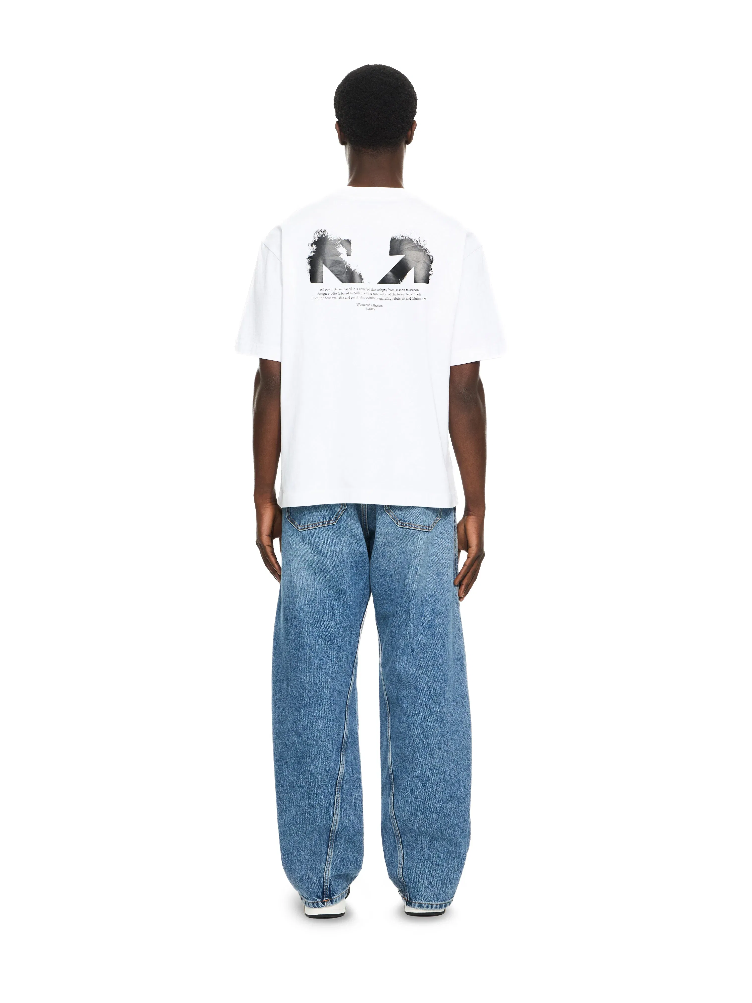 Off White Half Arrow Twist Slouchy Jeans