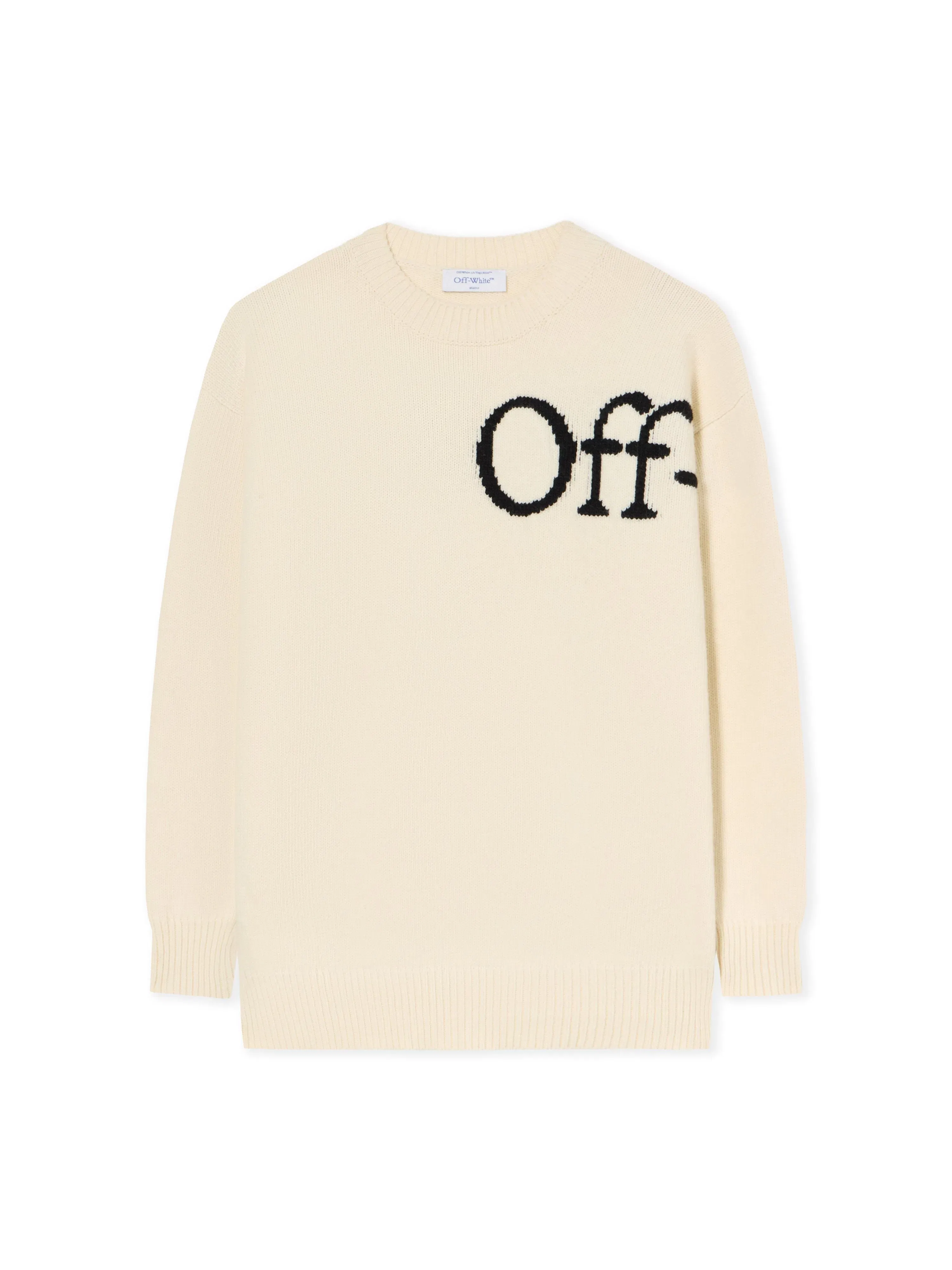 Off White Bookish Logo Knit Sweater
