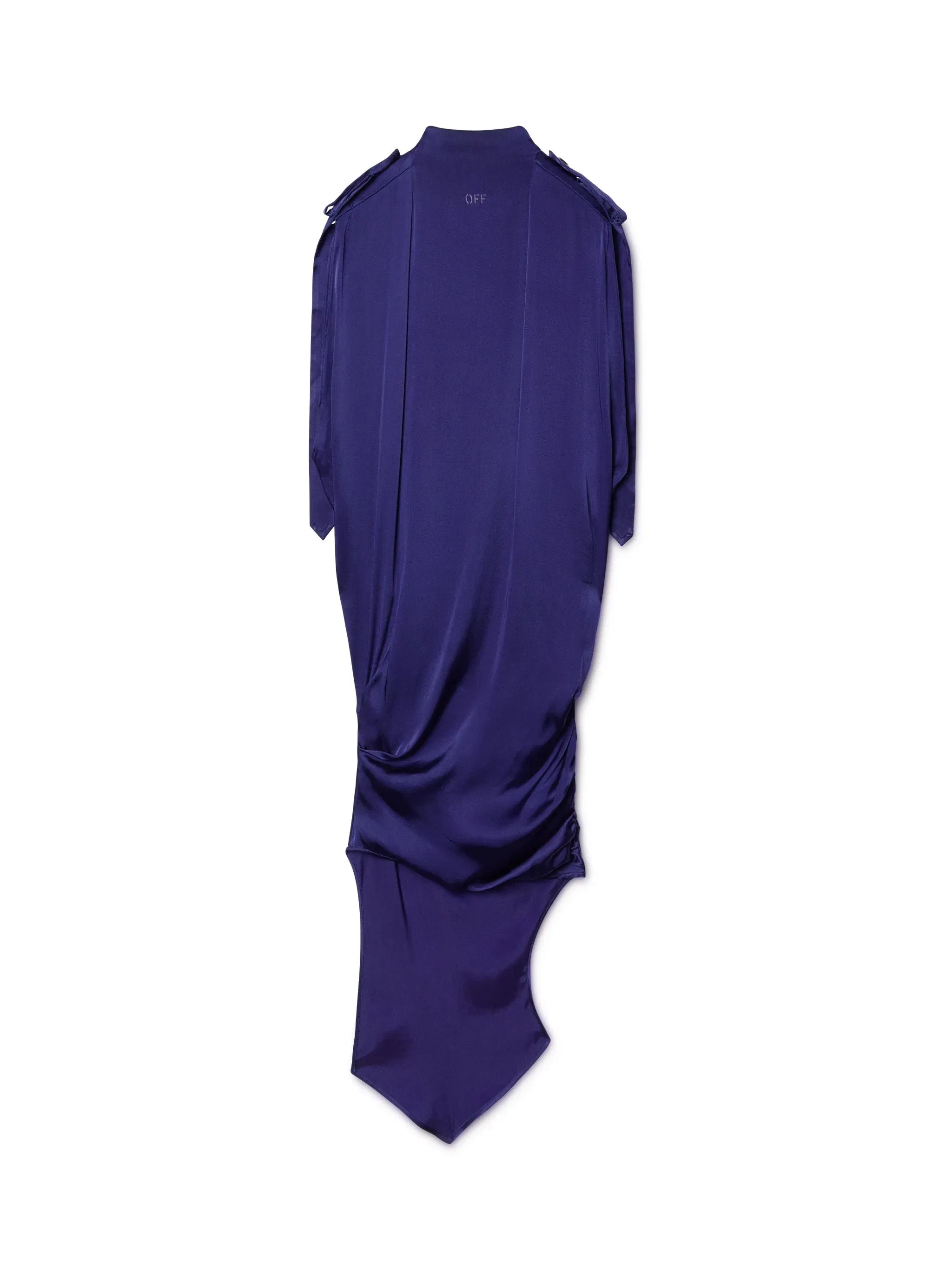Off White Satin Key Dress