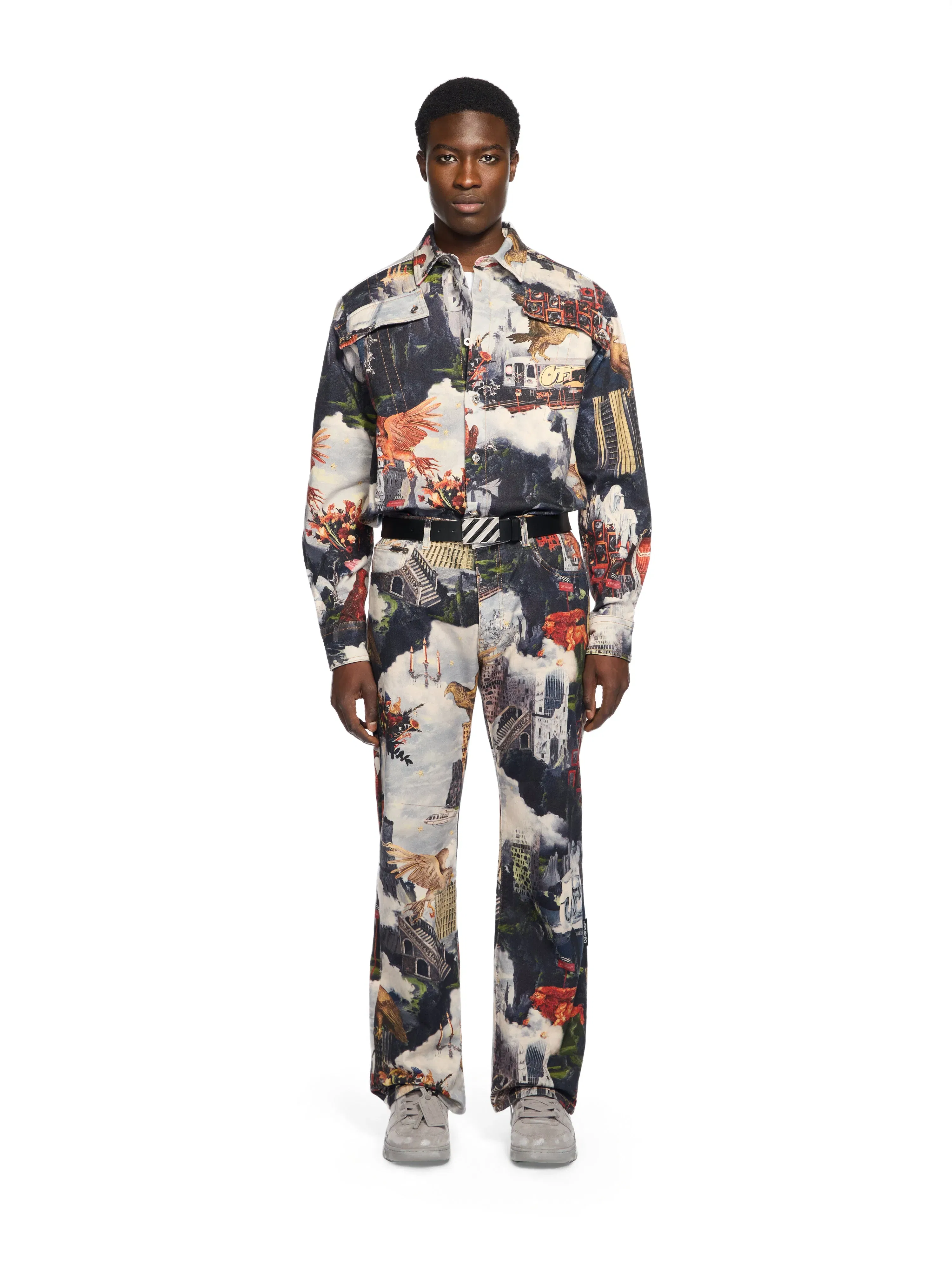 Off White World Paint Milit Shirt