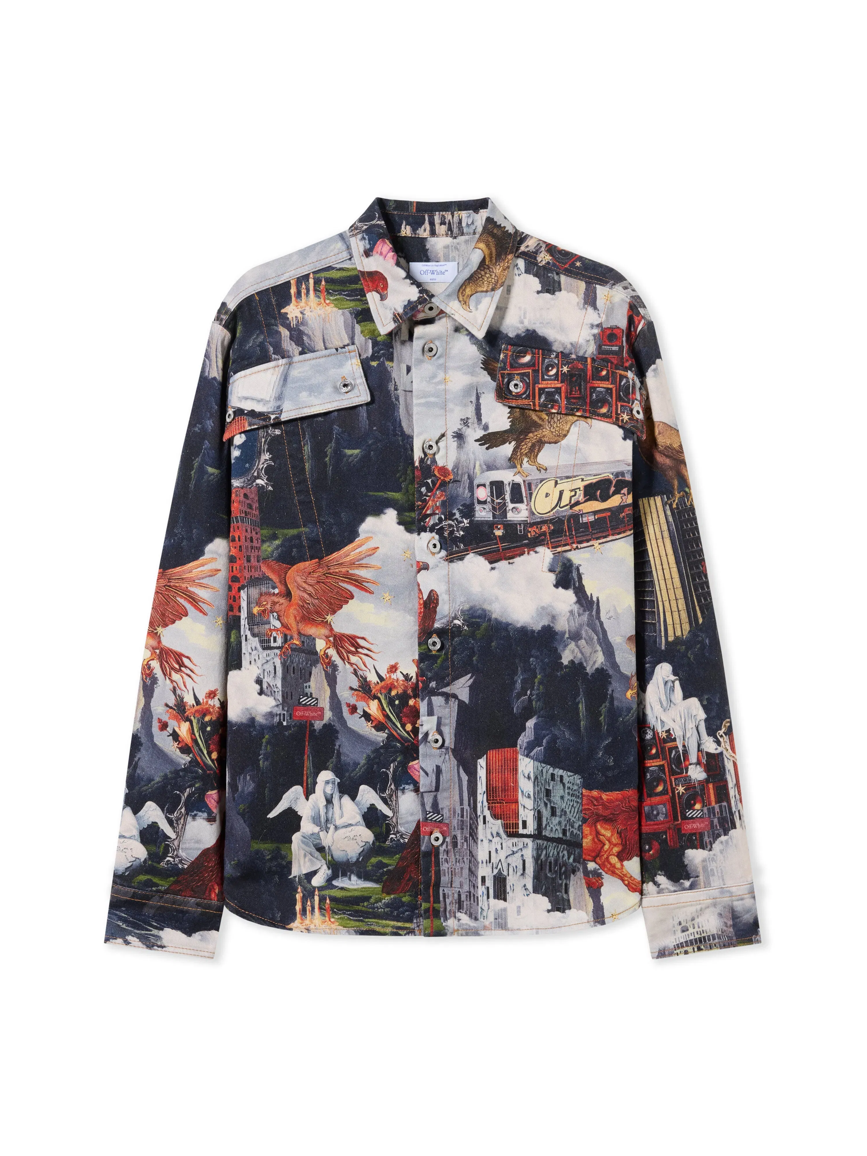 Off White World Paint Milit Shirt