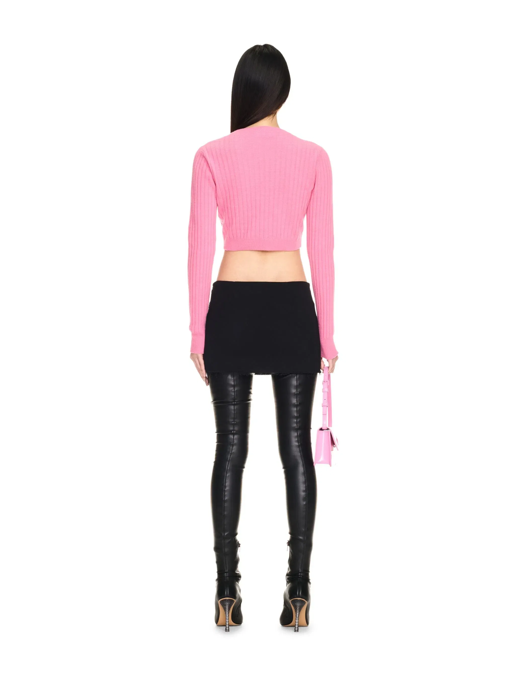 Off White We Upside Down Crop Cardigan