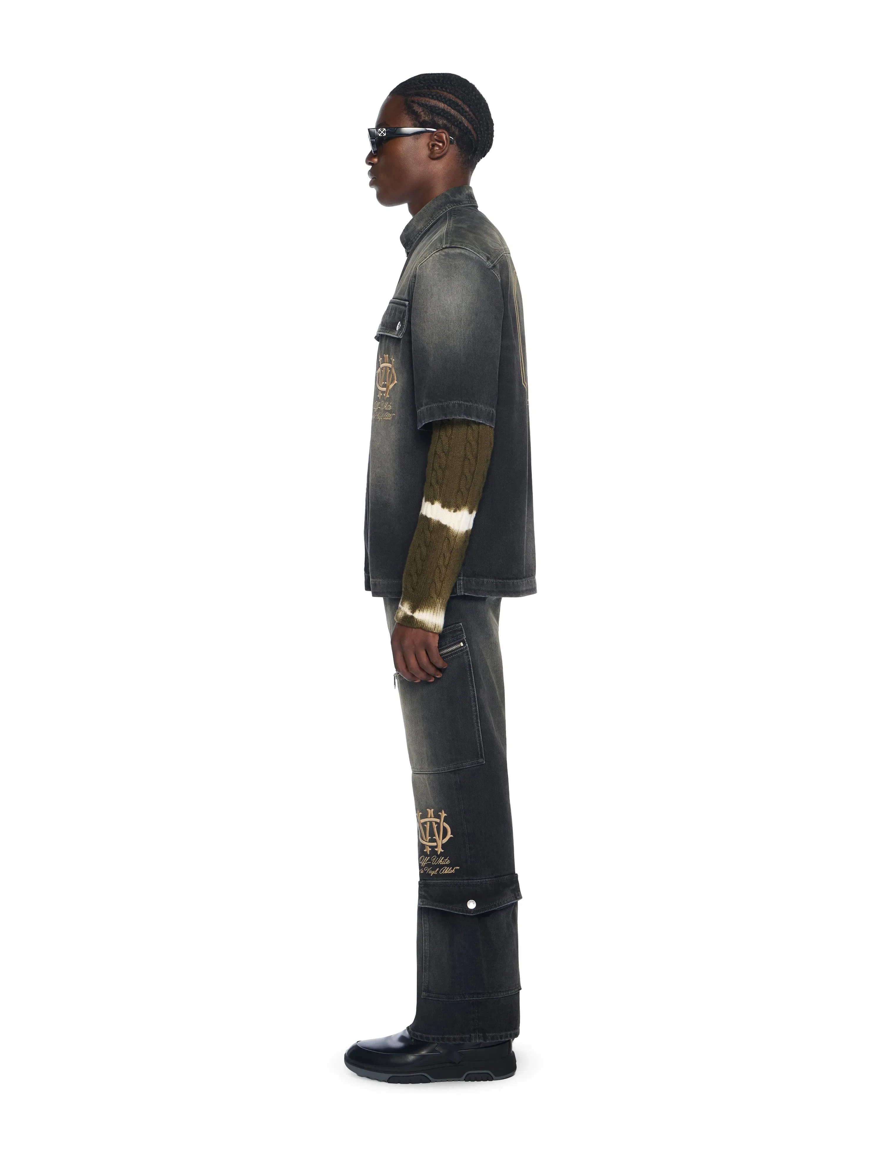 Off White Gothic Skate Cargo Jeans