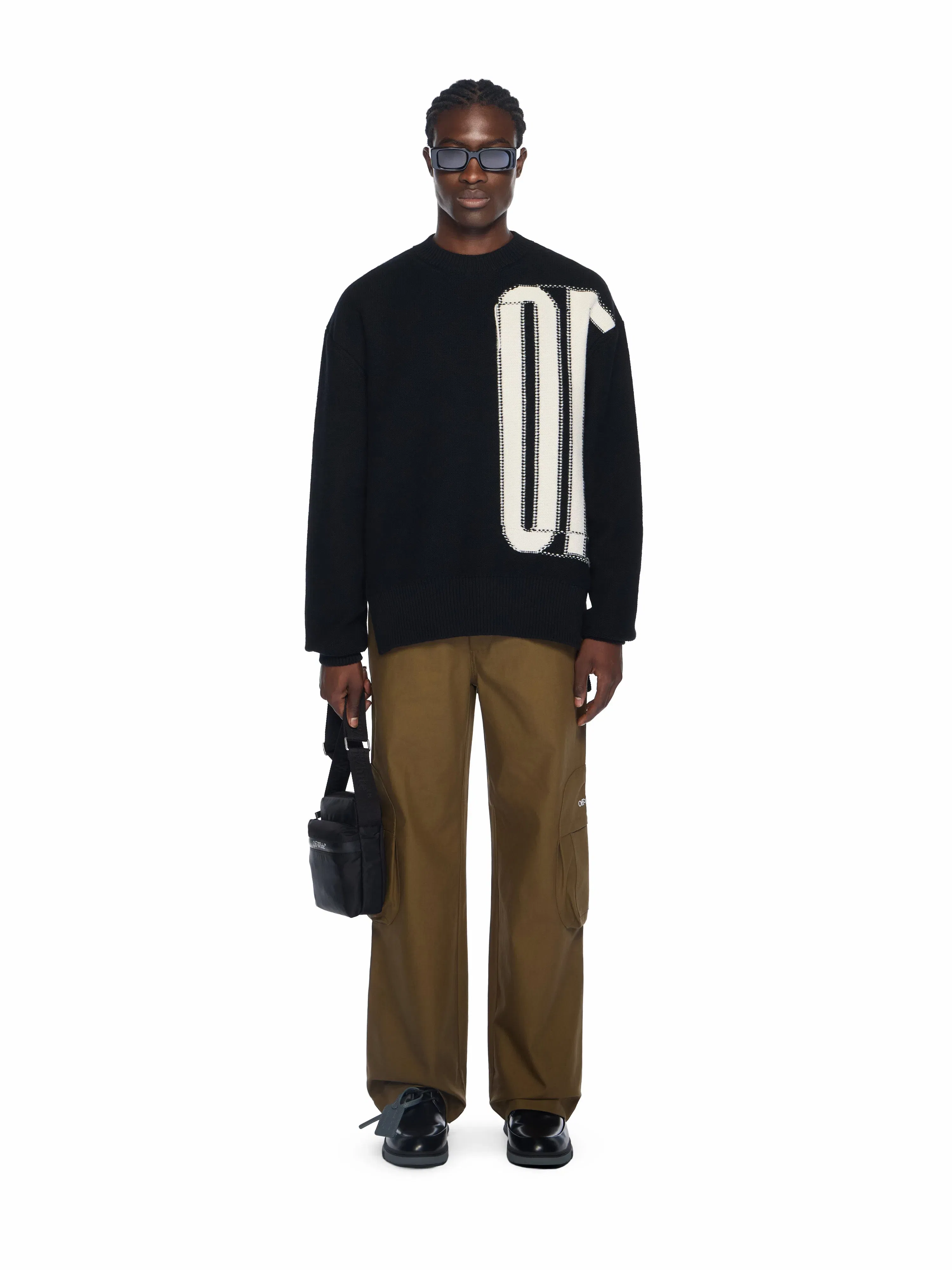 Off White Big Off Knit Crewneck