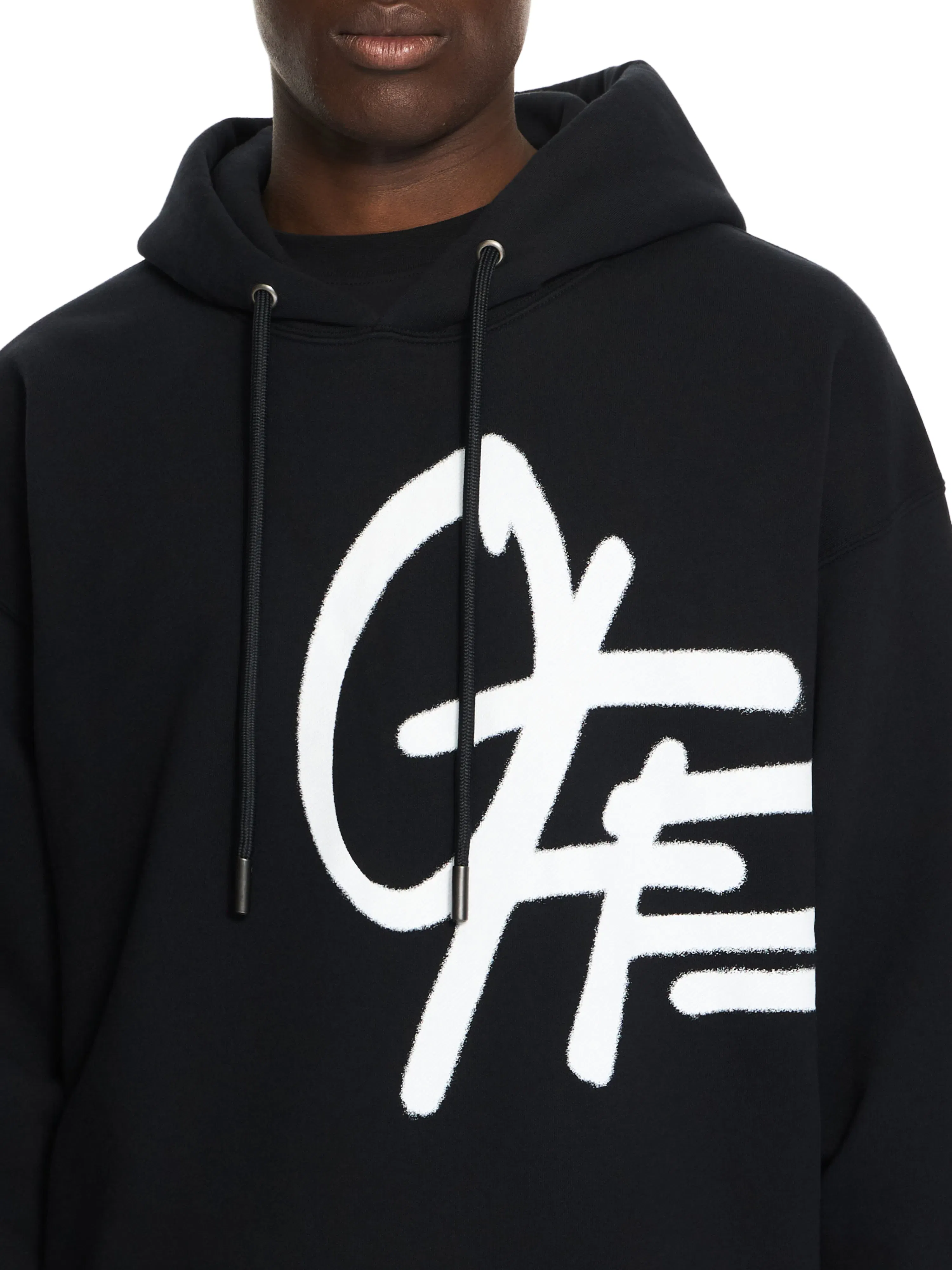 Off White Spray Logo Loose Hoodie
