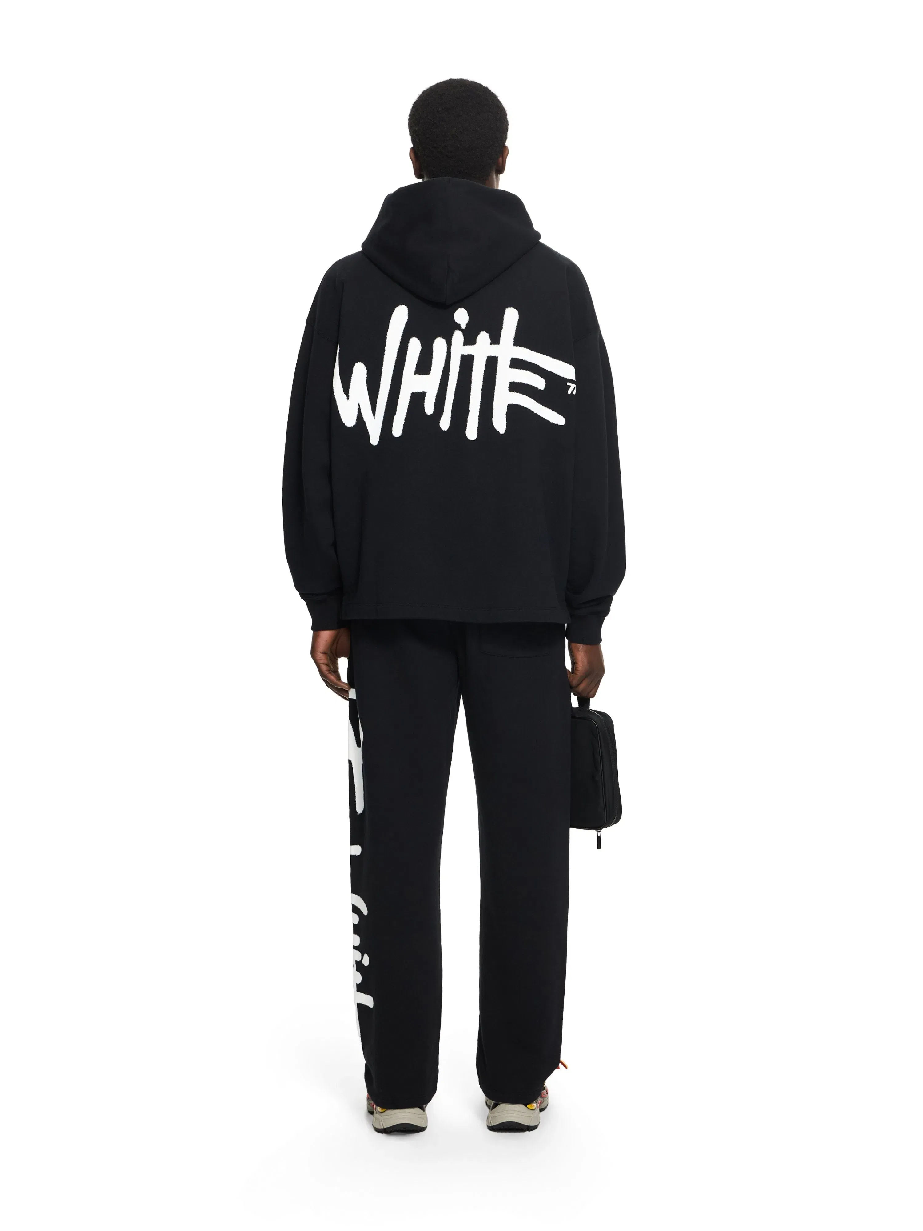Off White Spray Logo Loose Hoodie